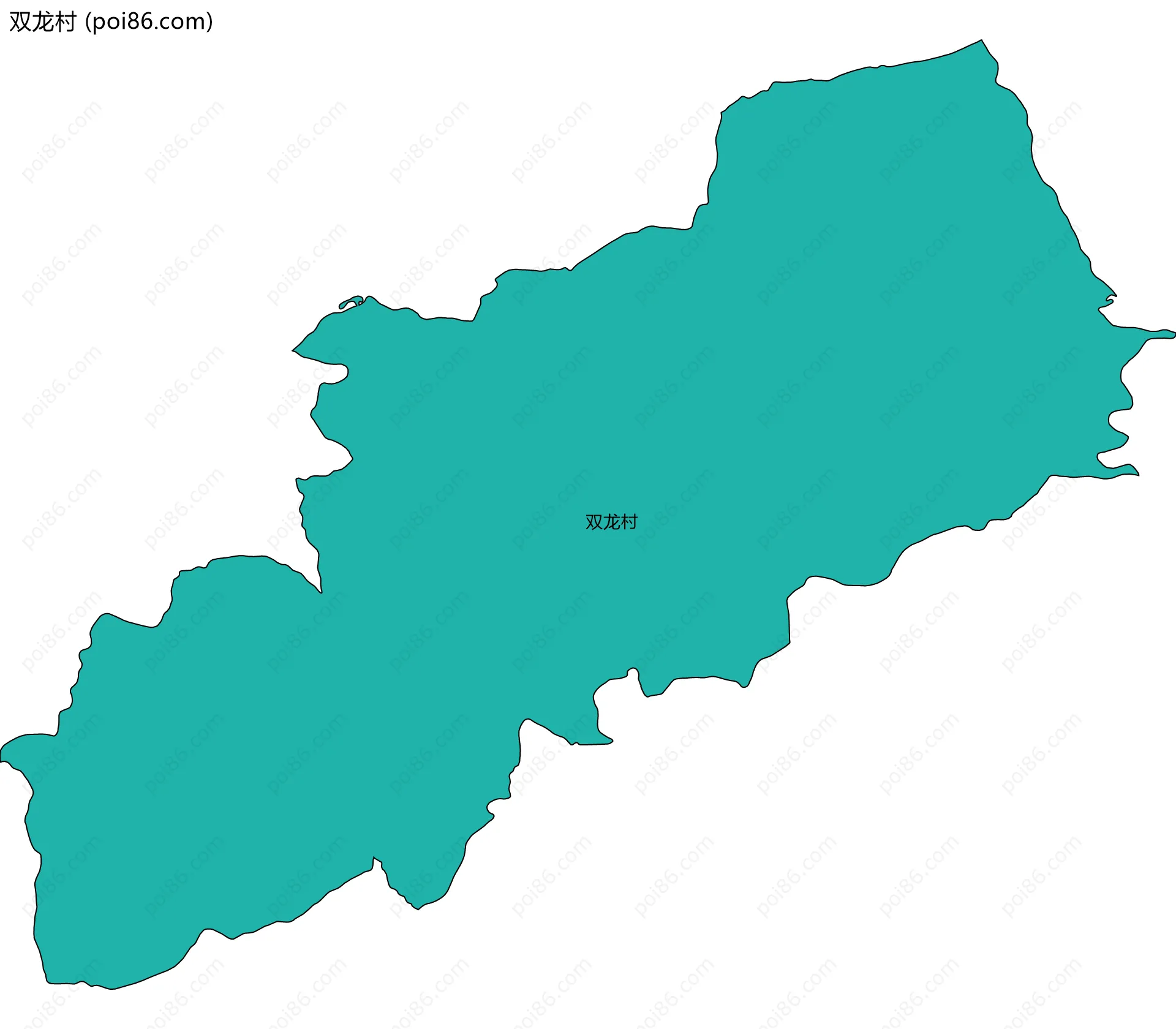 双龙村边界地图