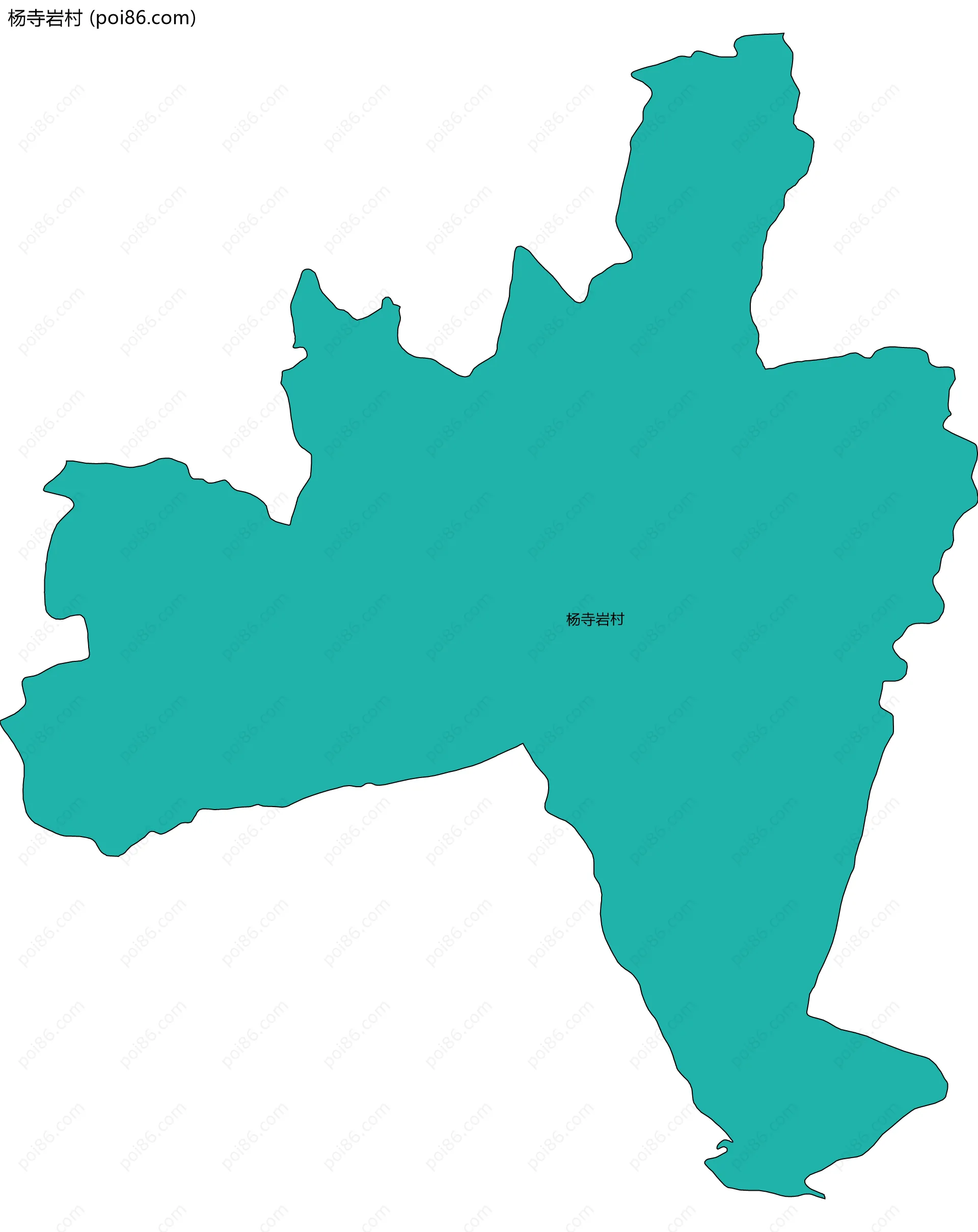 杨寺岩村边界地图