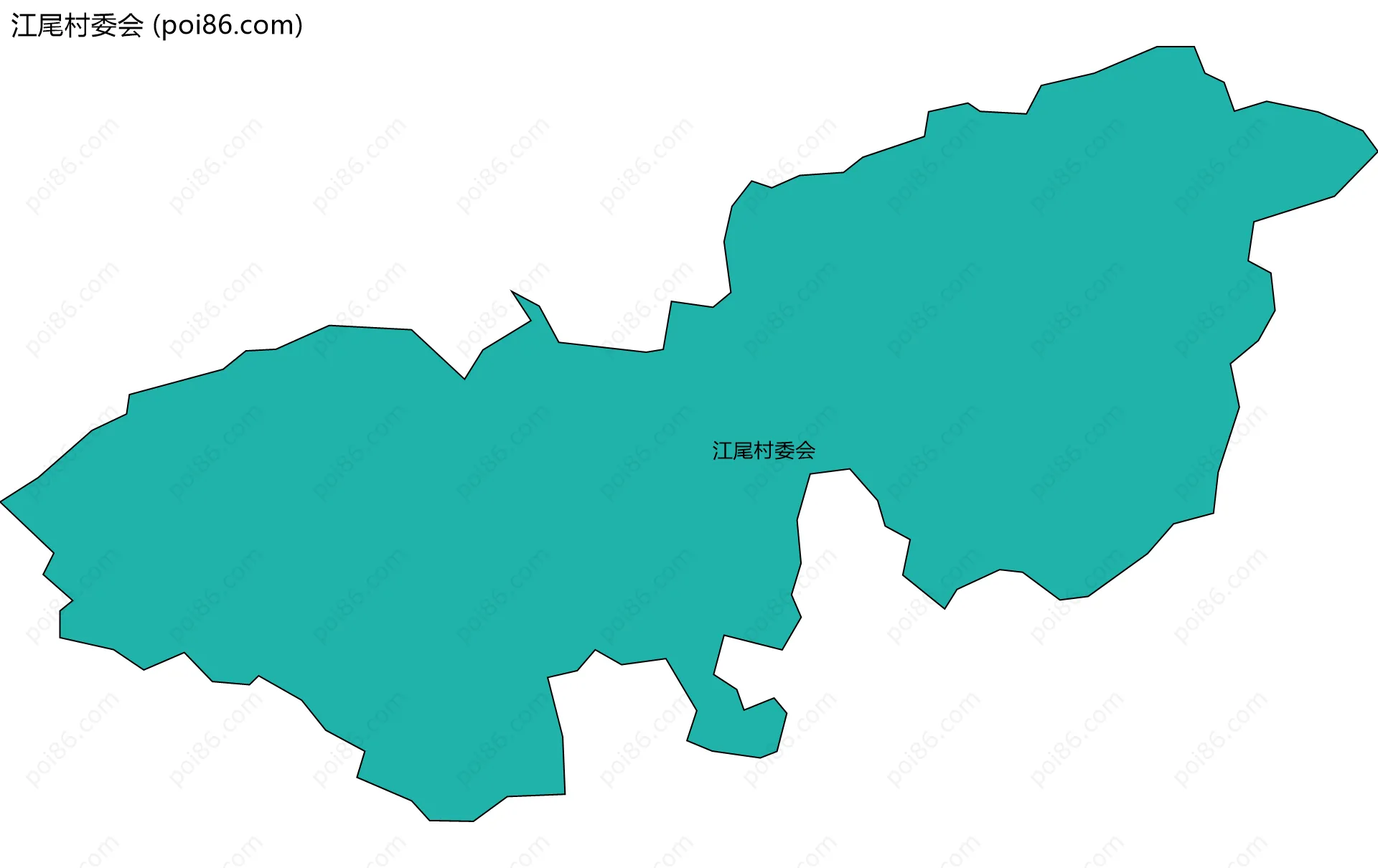 江尾村委会边界地图