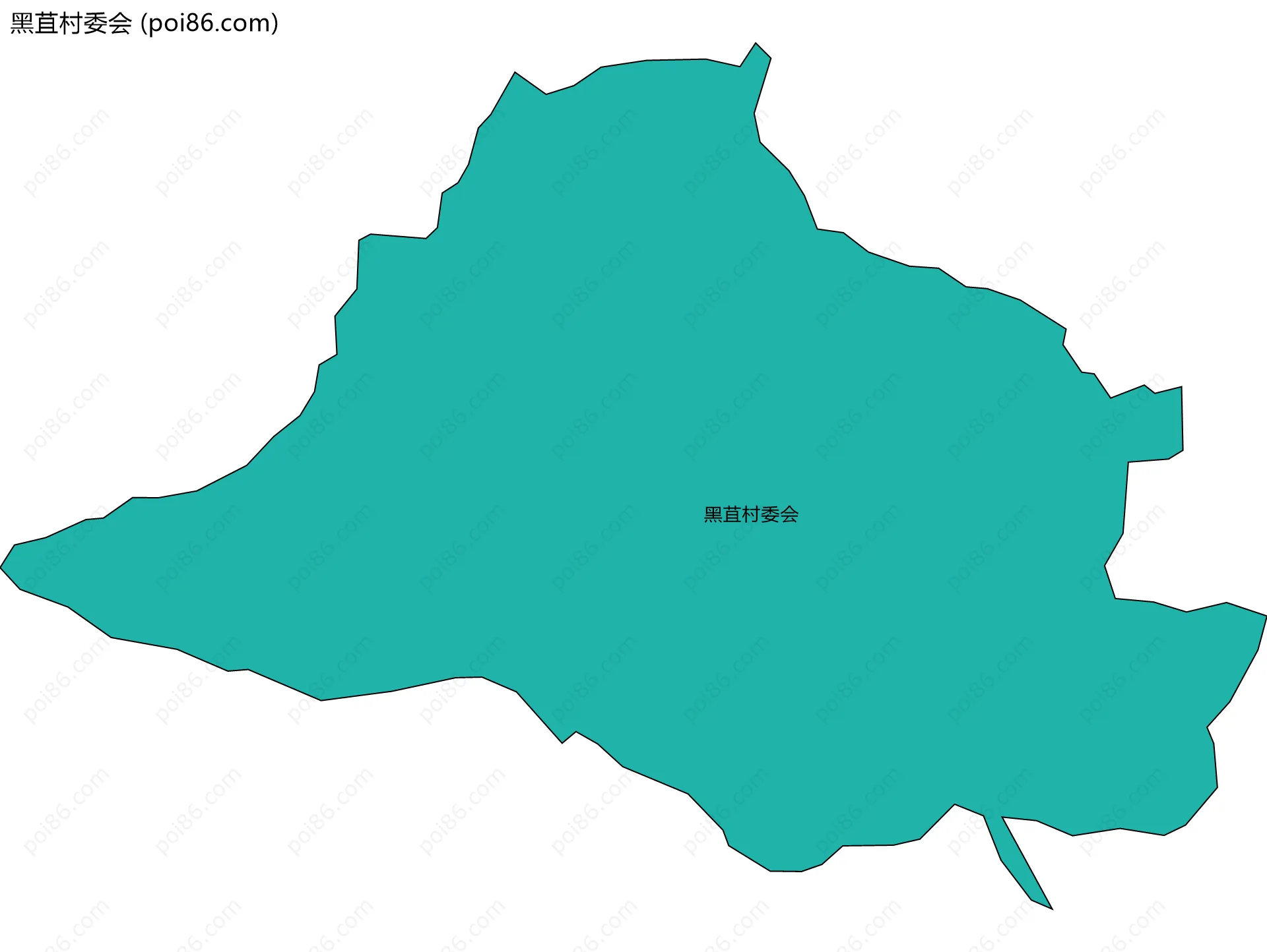 黑苴村委会边界地图