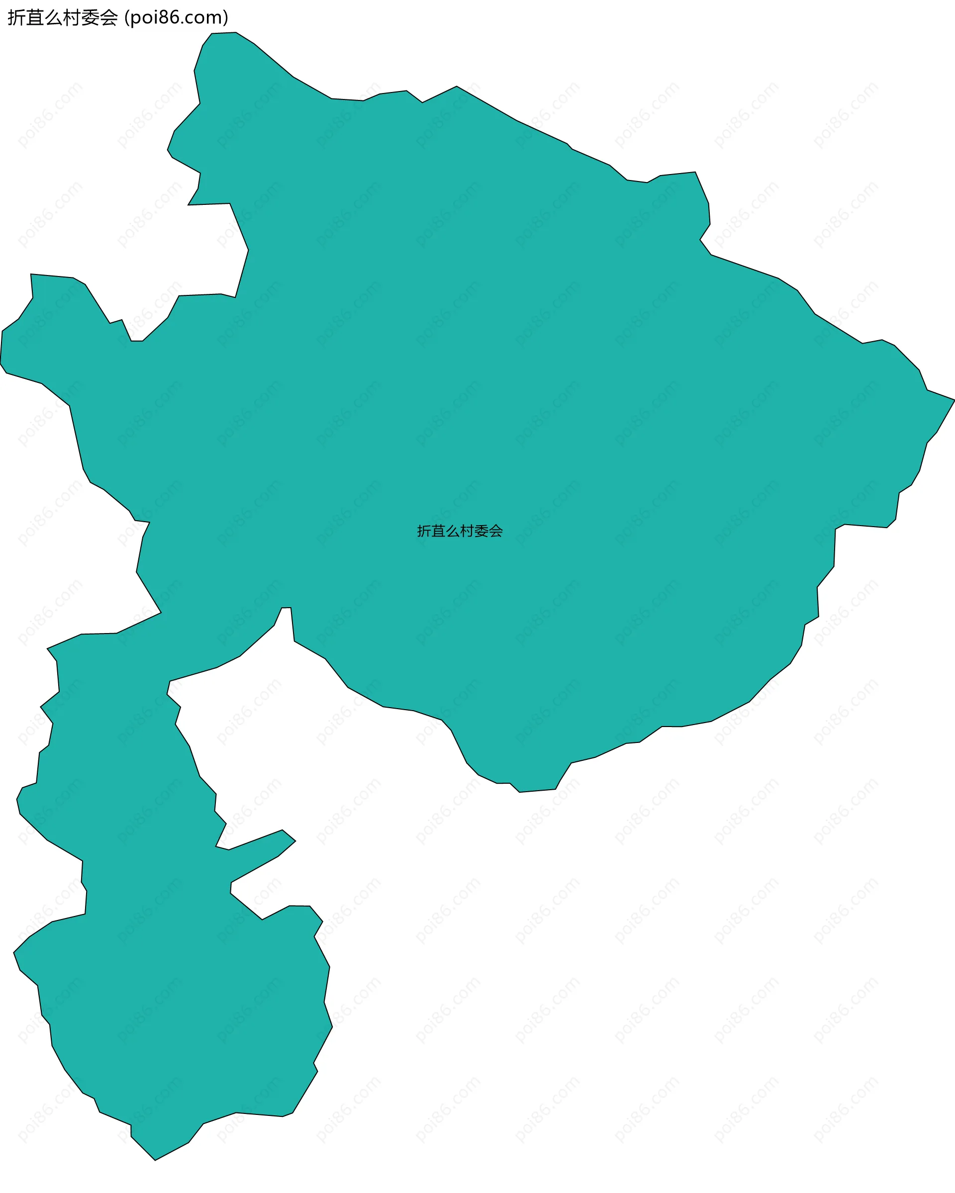 折苴么村委会边界地图