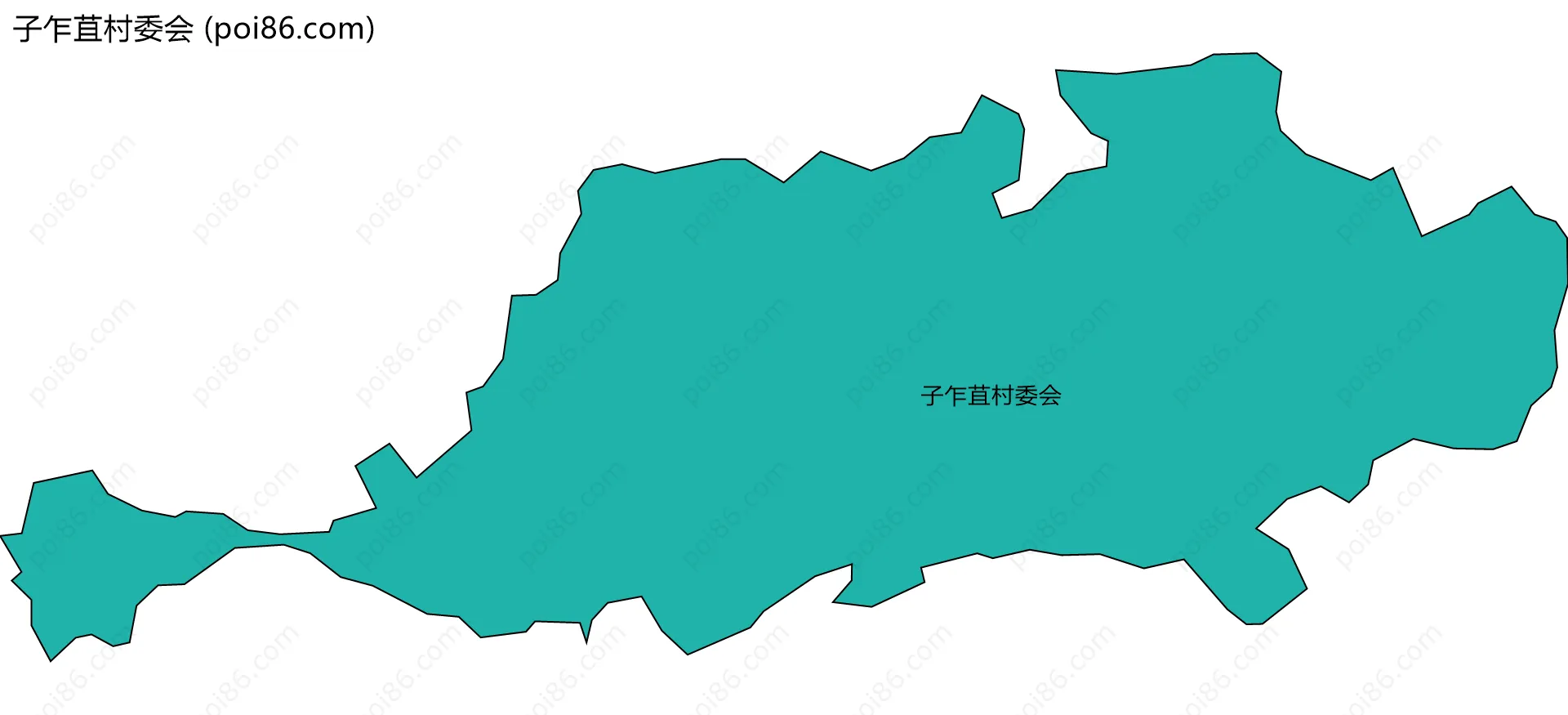 子乍苴村委会边界地图
