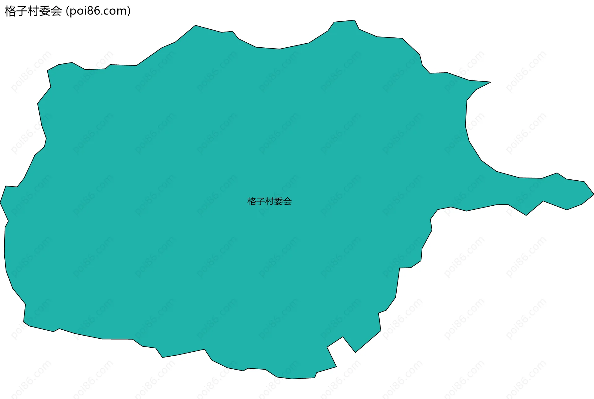 格子村委会边界地图
