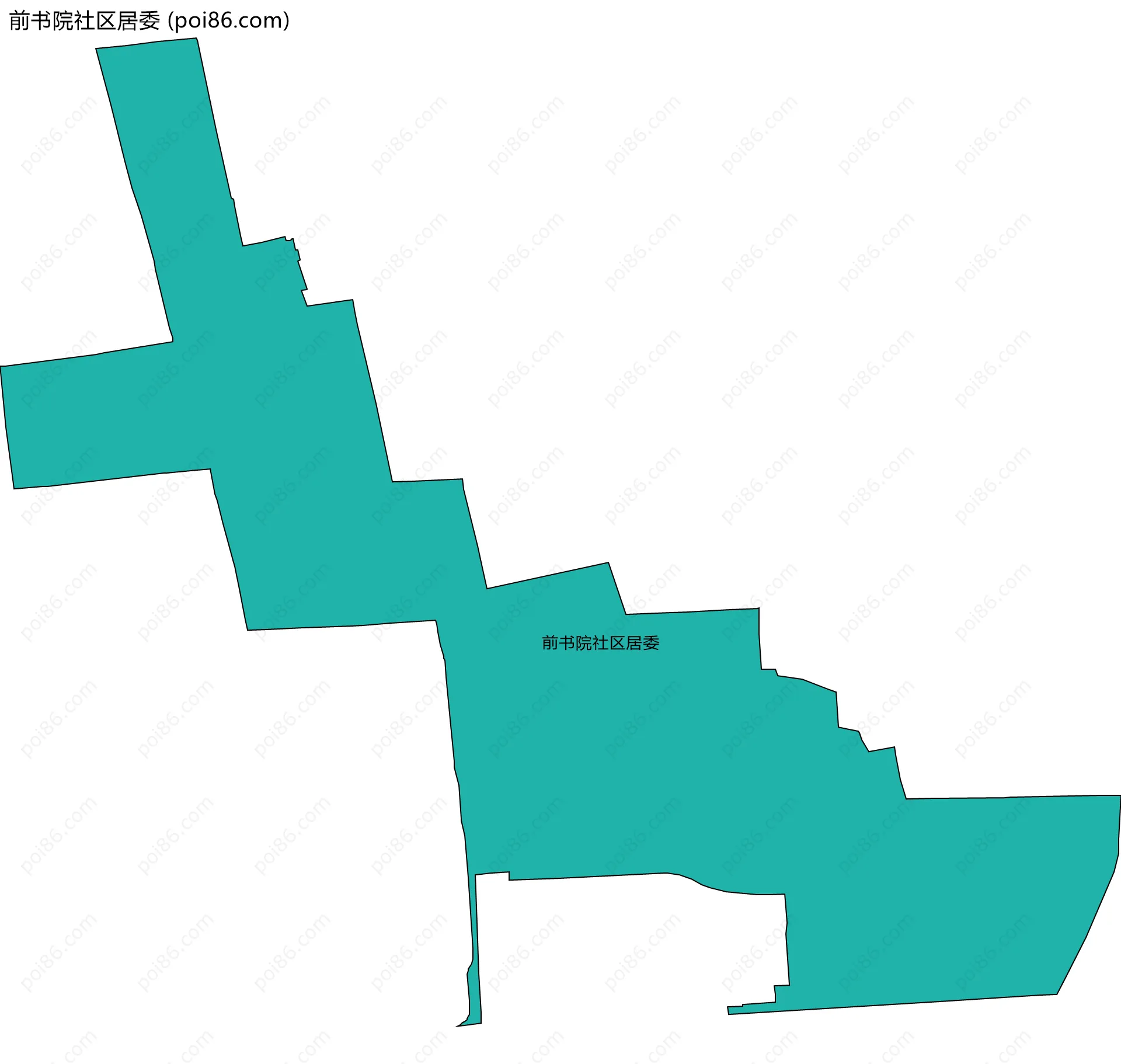 前书院社区居委边界地图