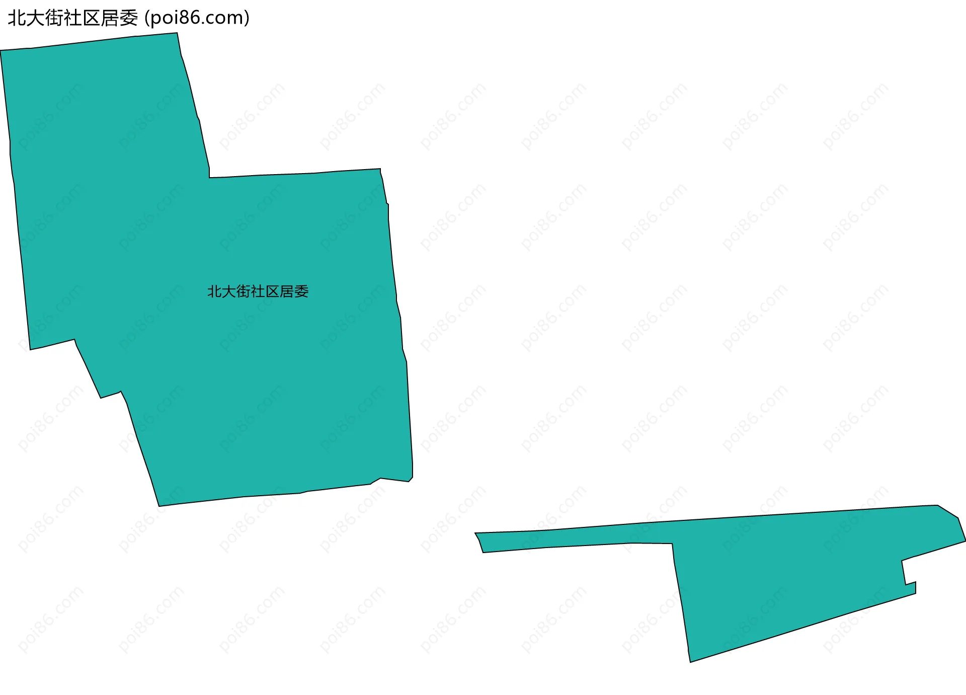 北大街社区居委边界地图