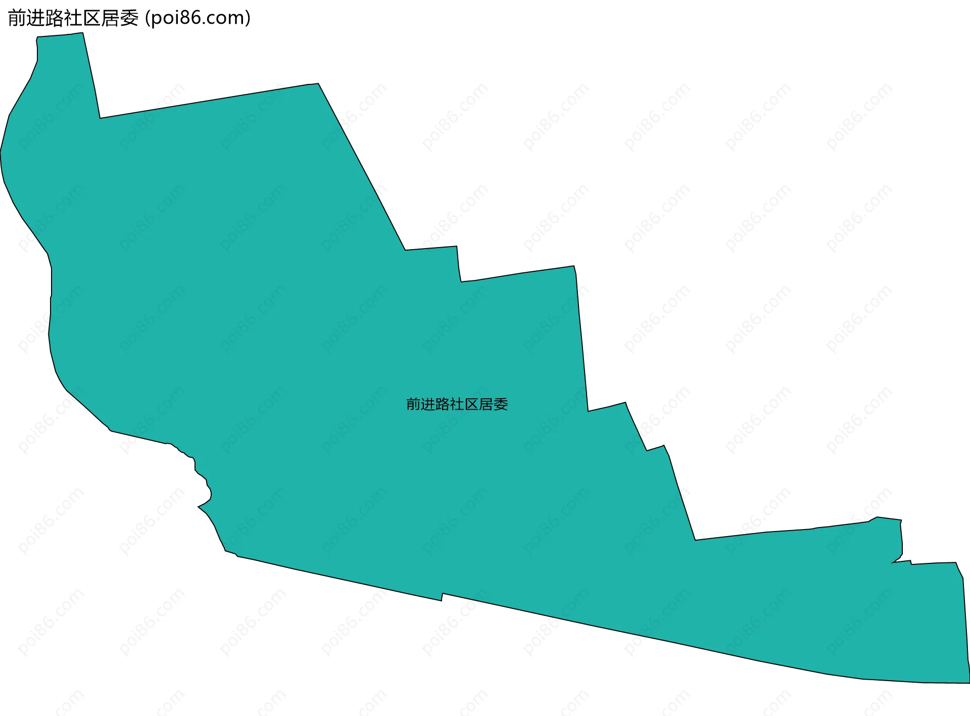 前进路社区居委边界地图