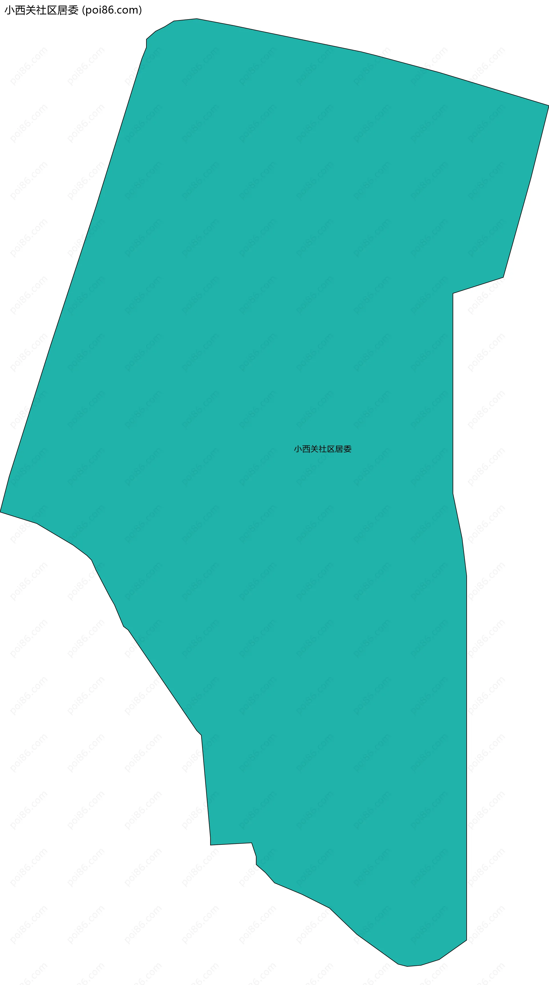 小西关社区居委边界地图