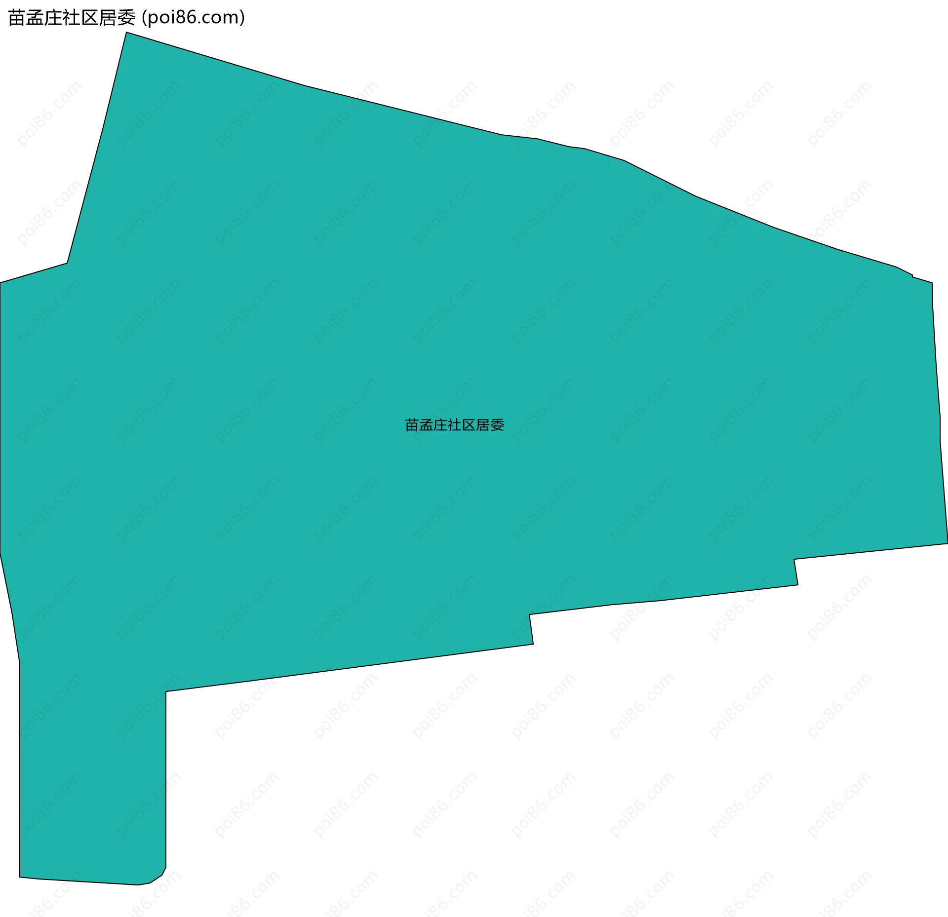 苗孟庄社区居委边界地图