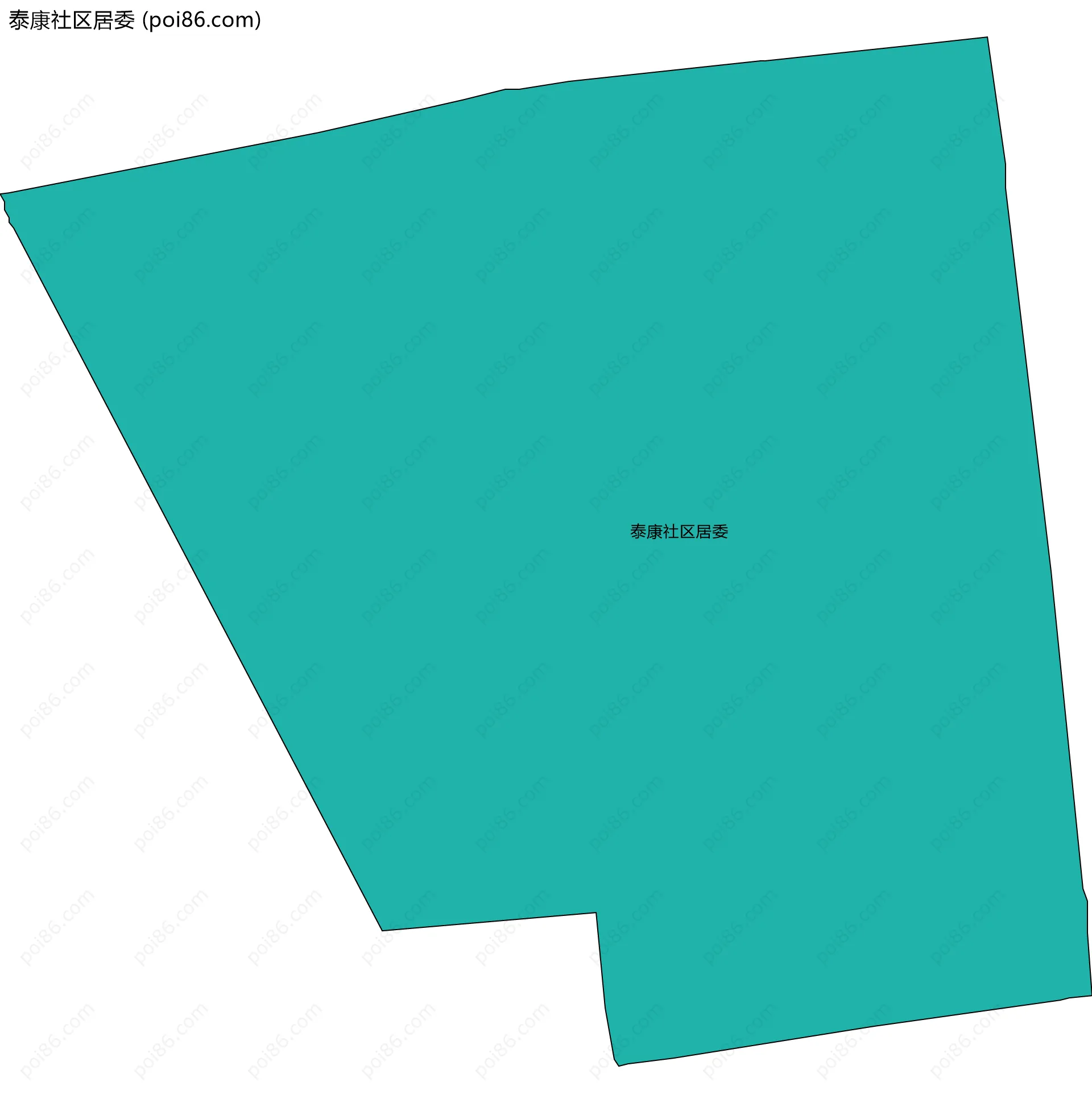 泰康社区居委边界地图