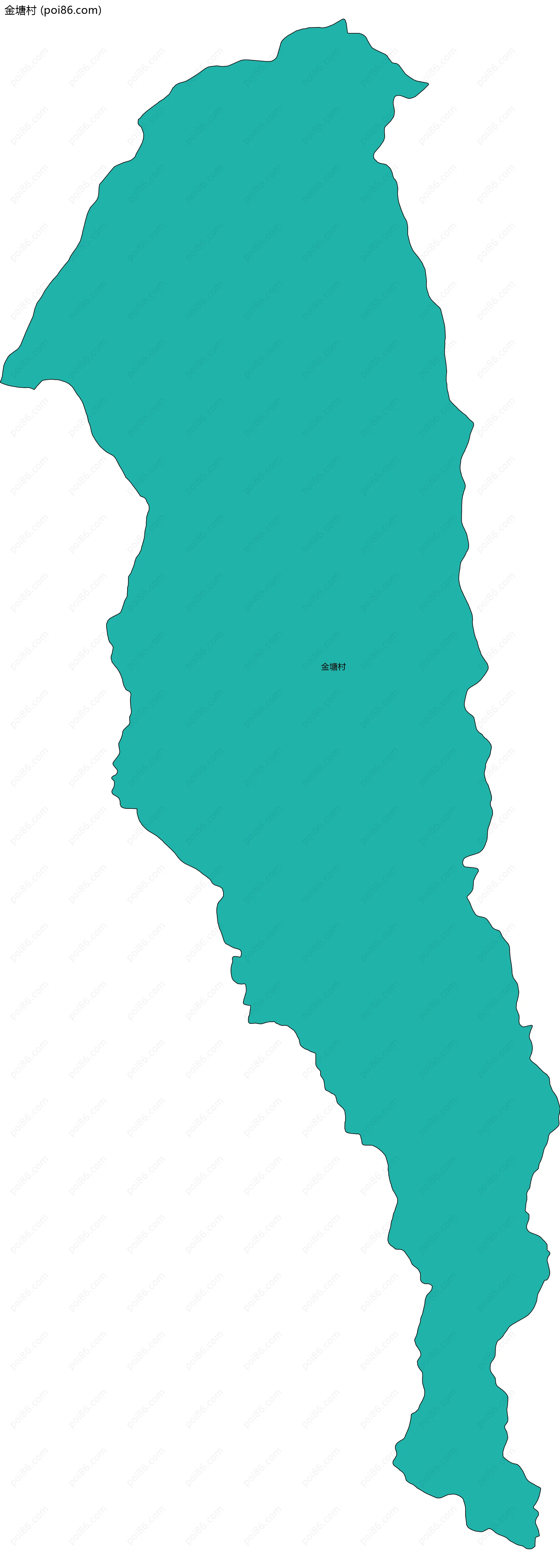 金塘村边界地图