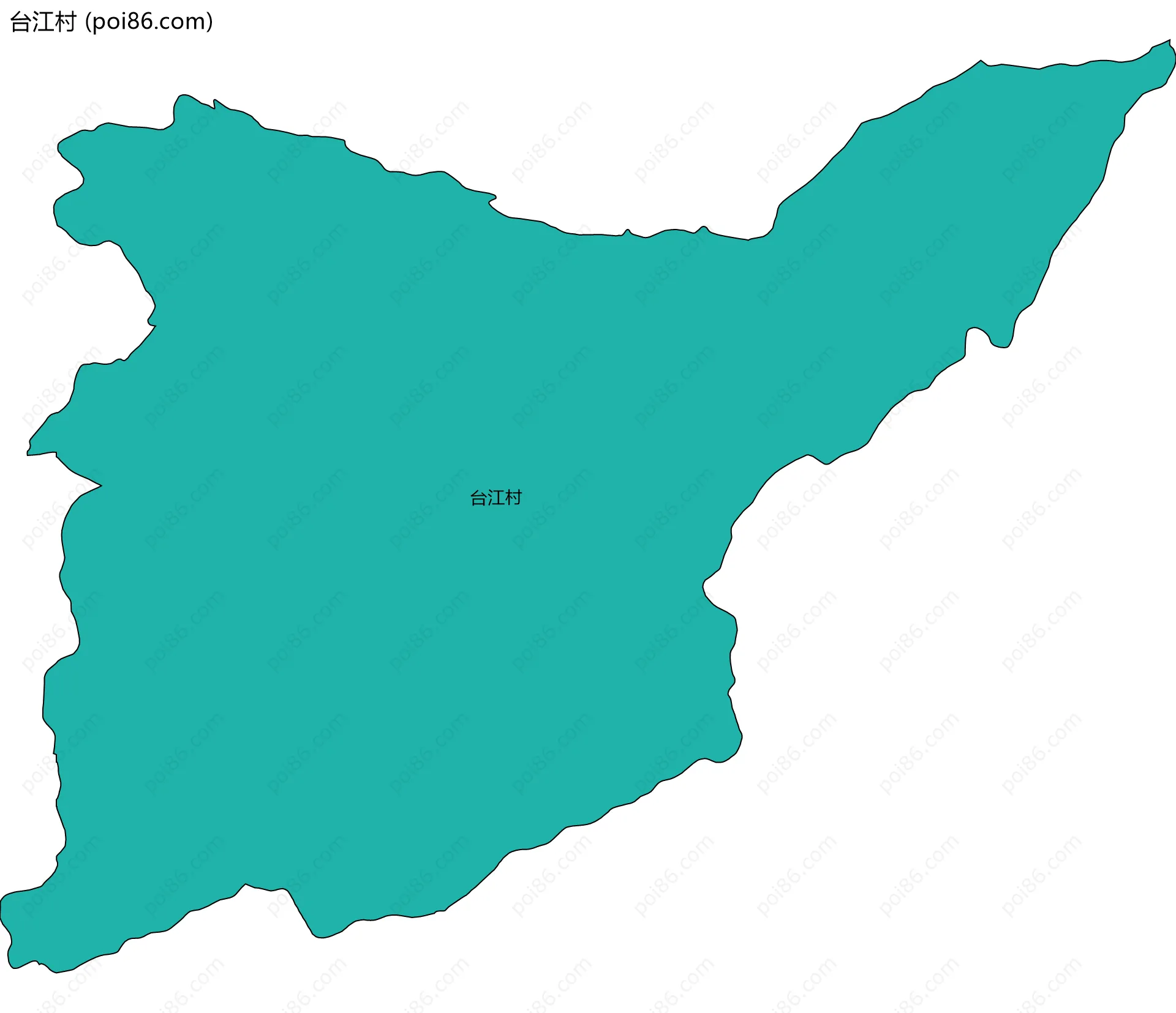 台江村边界地图