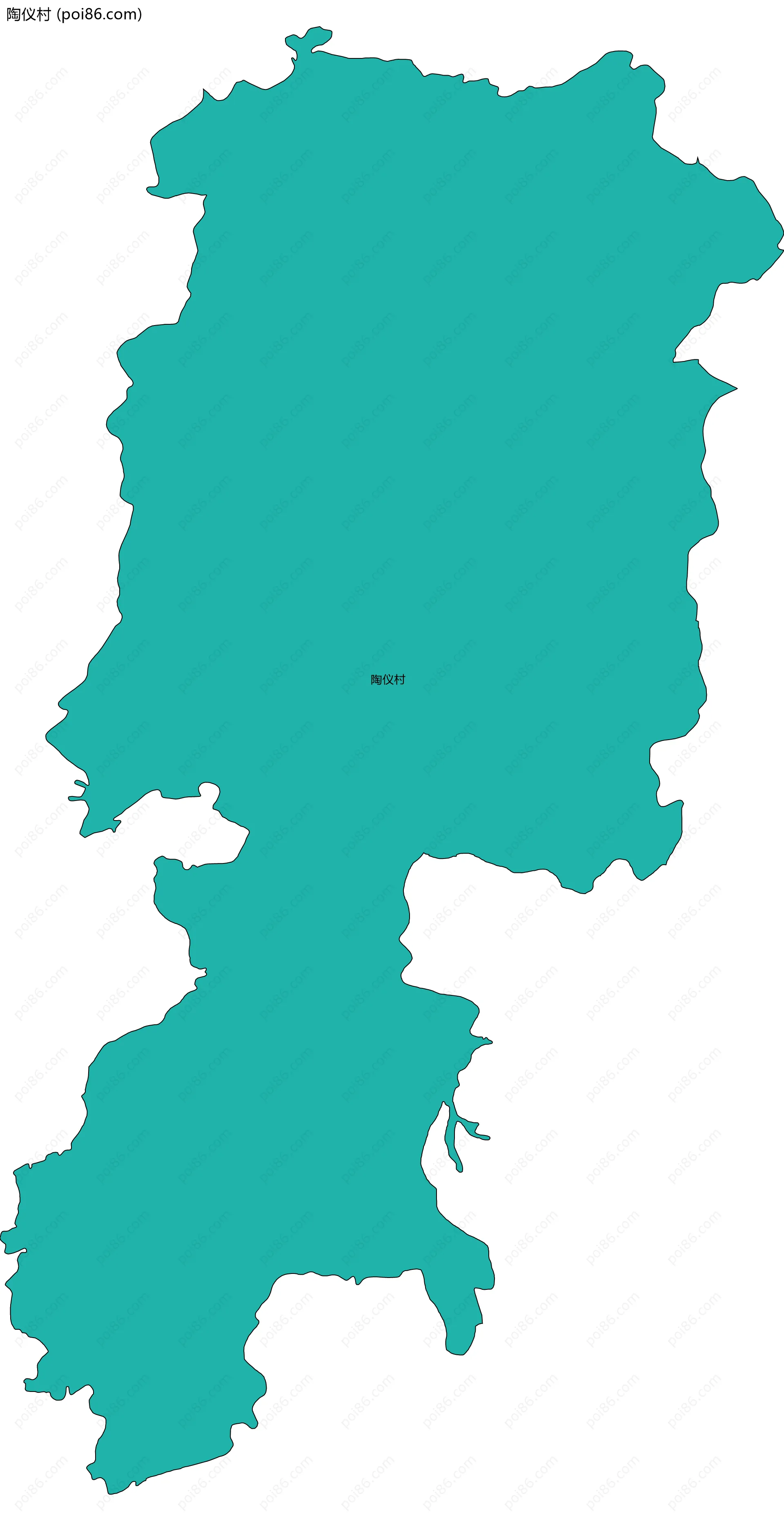 陶仪村边界地图