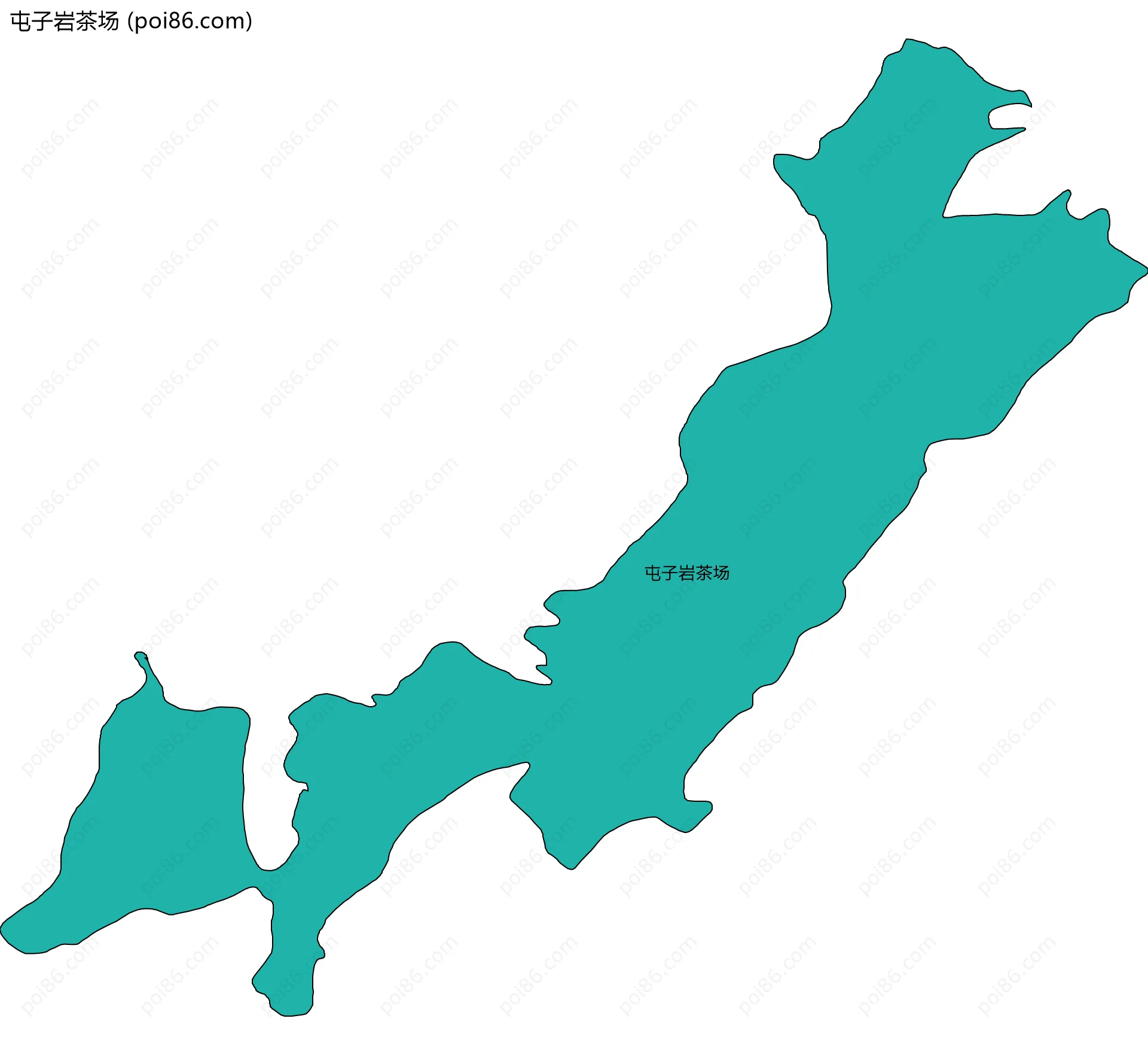 屯子岩茶场边界地图