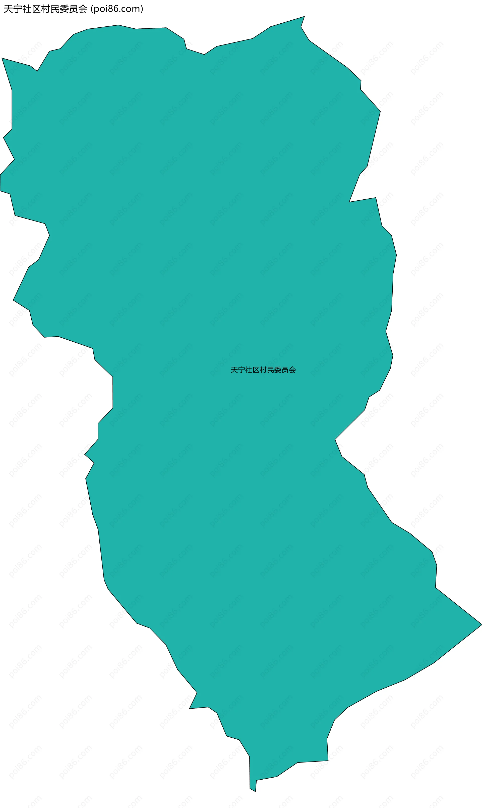 天宁社区村民委员会边界地图