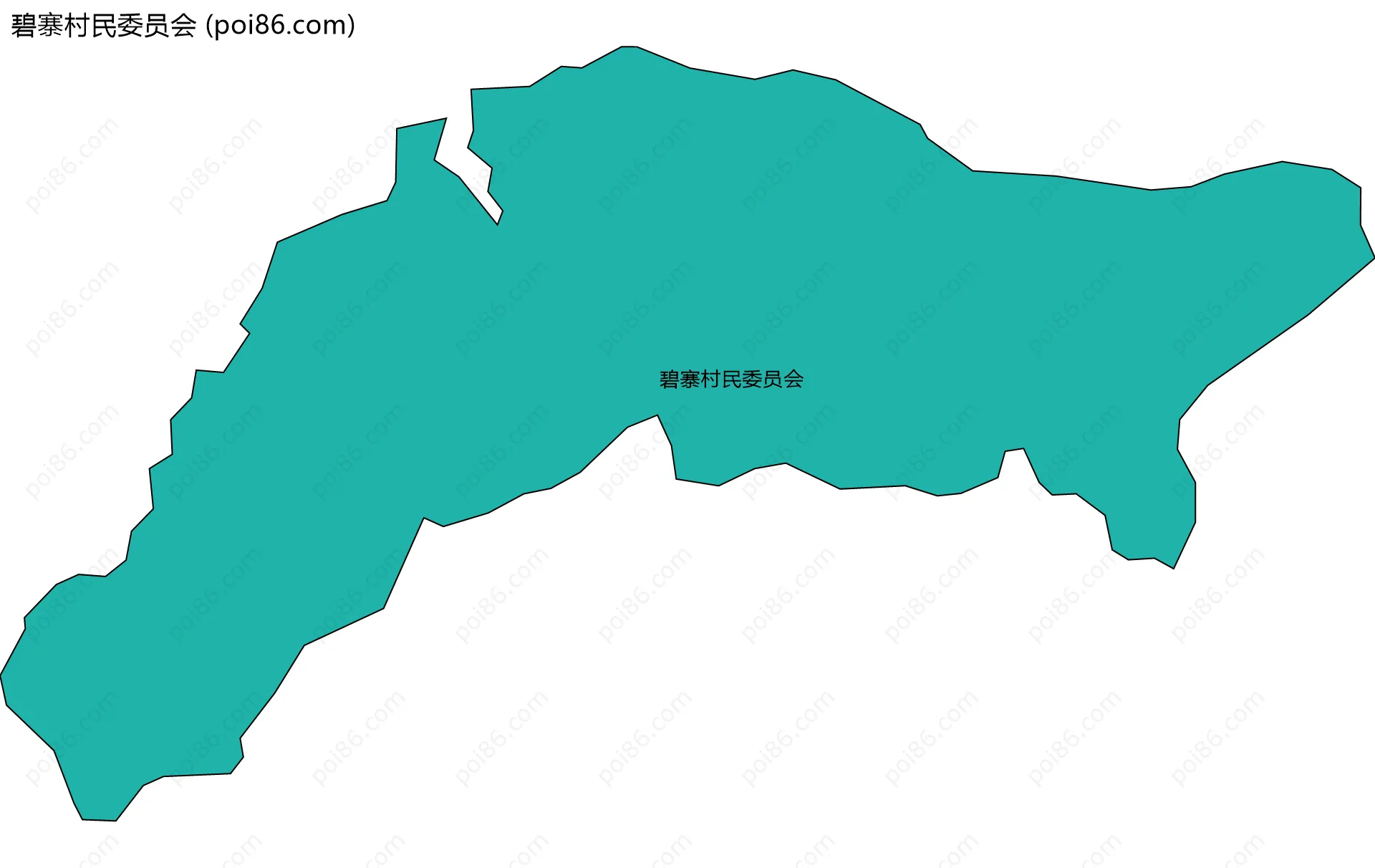 碧寨村民委员会边界地图