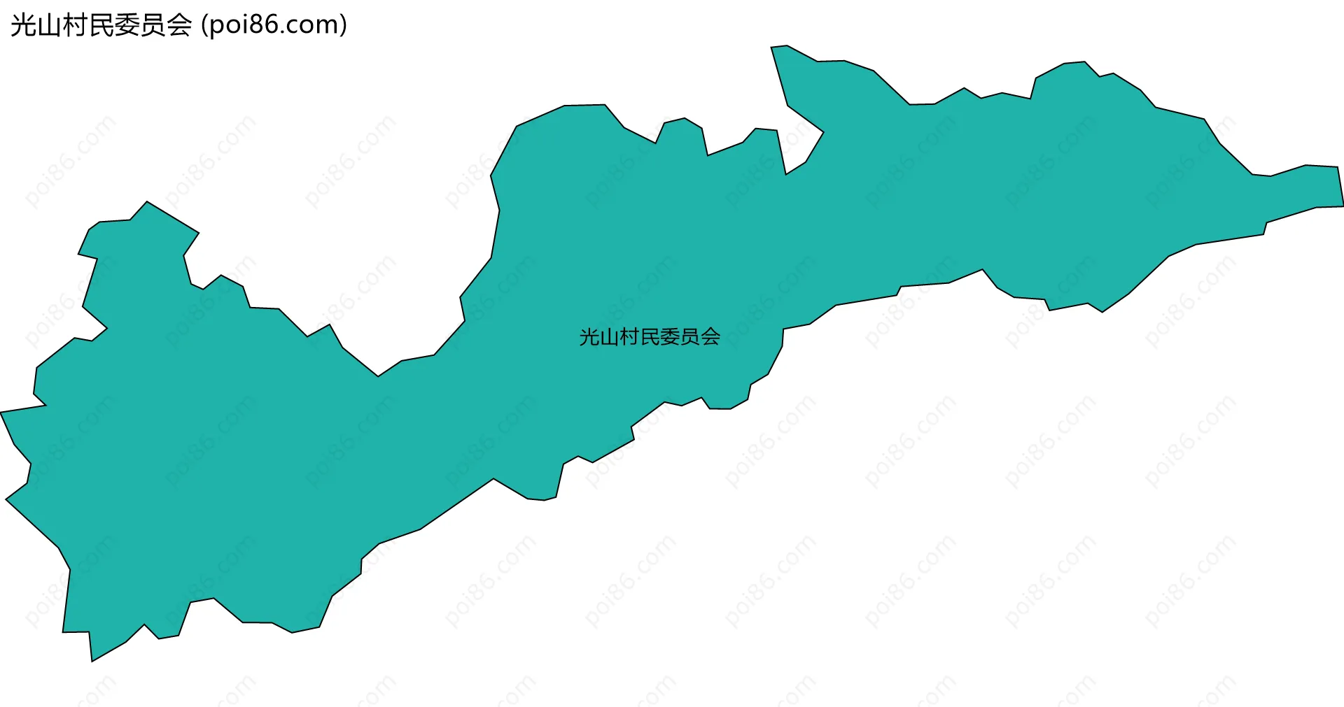 光山村民委员会边界地图