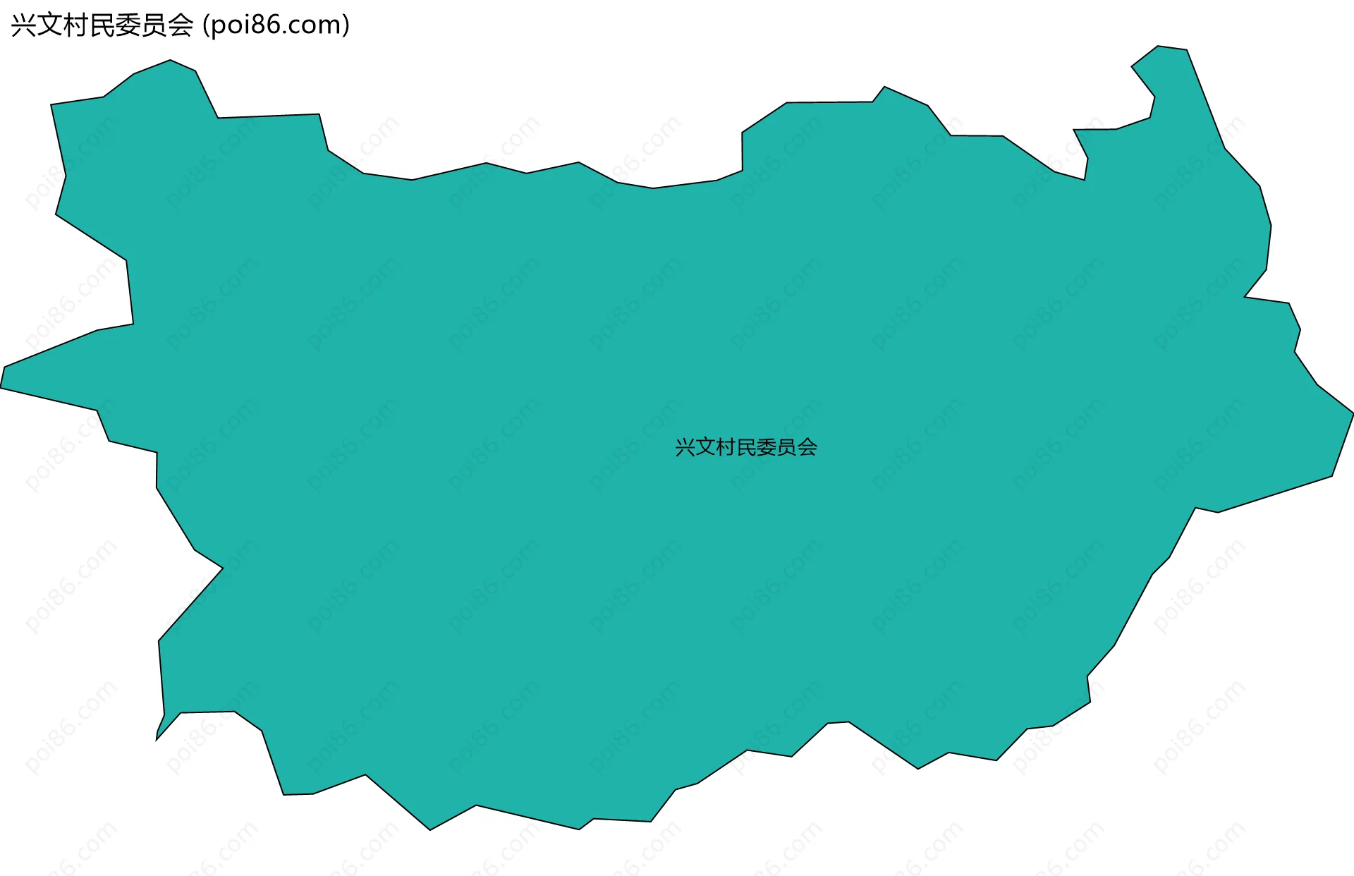 兴文村民委员会边界地图