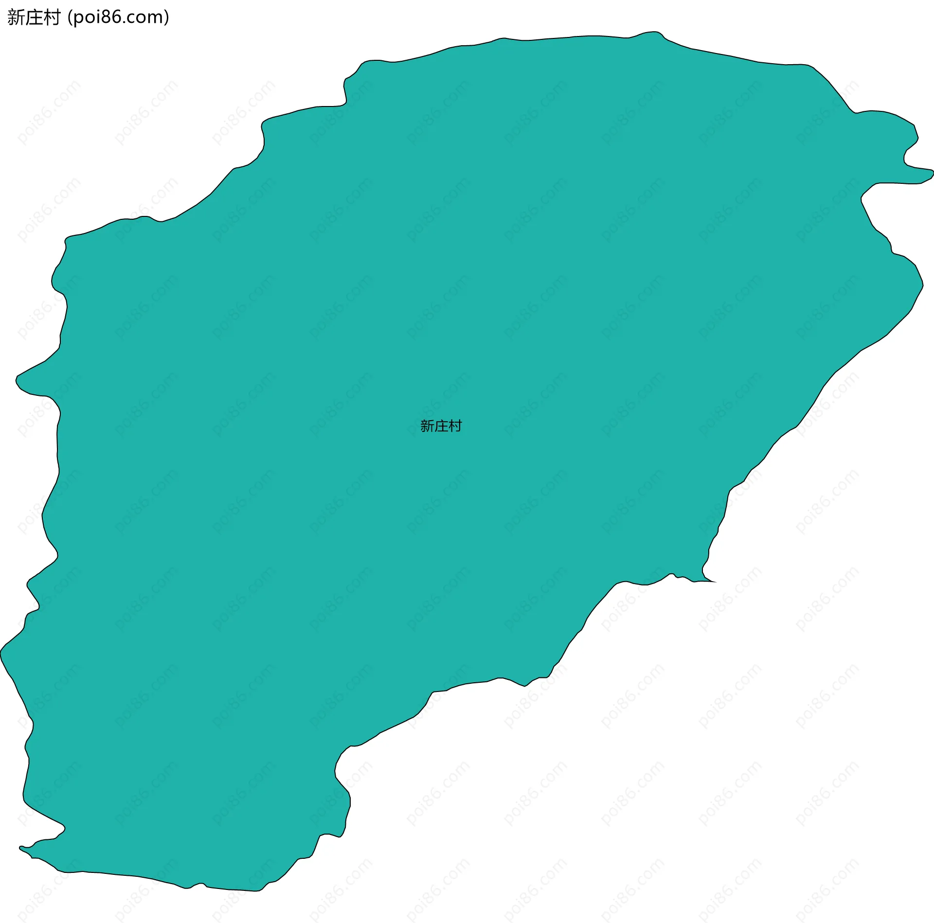新庄村边界地图