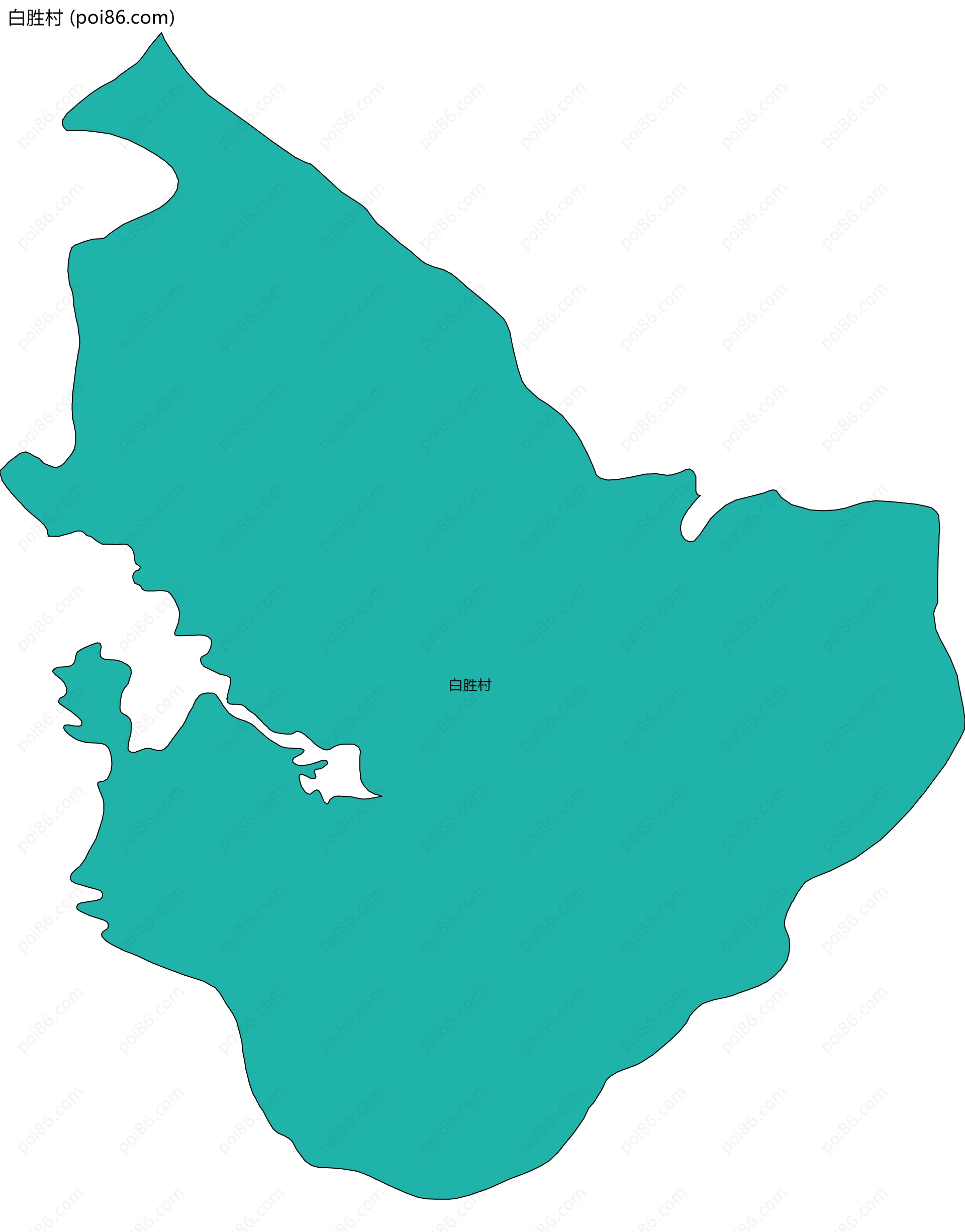 白胜村边界地图