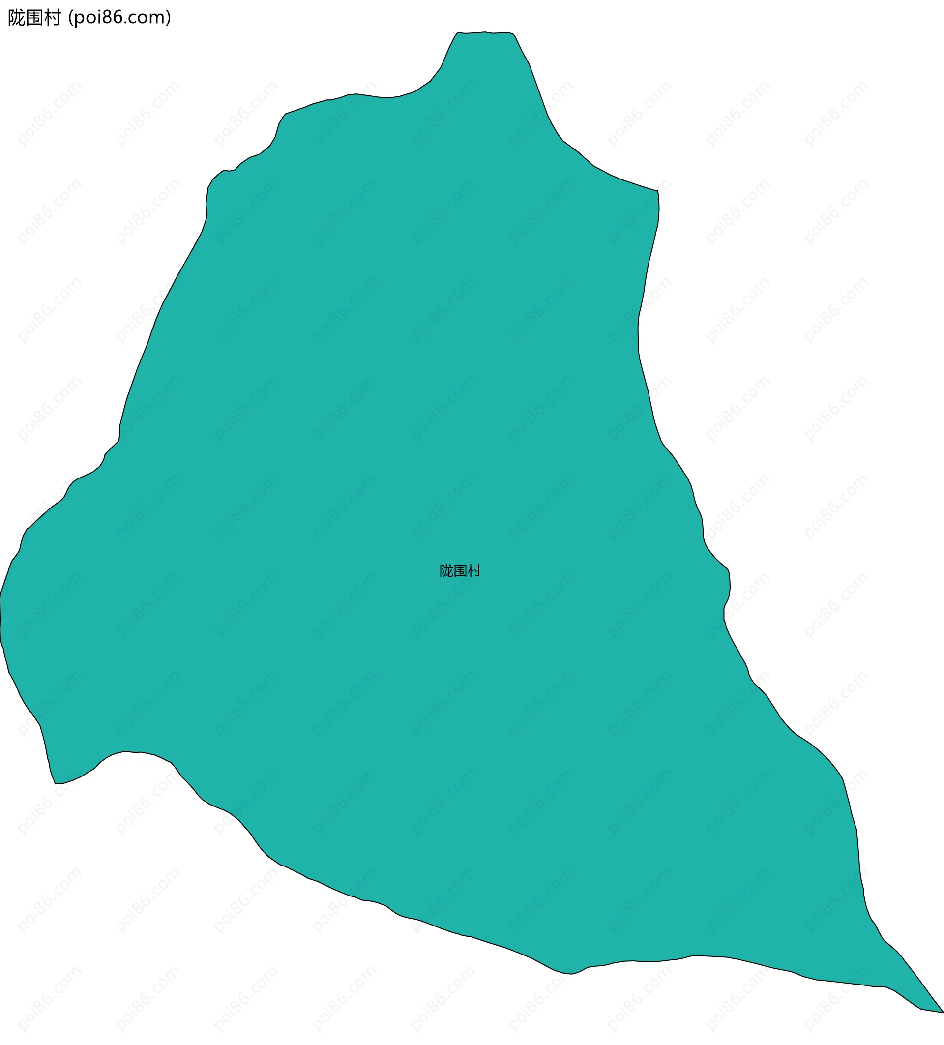 陇围村边界地图