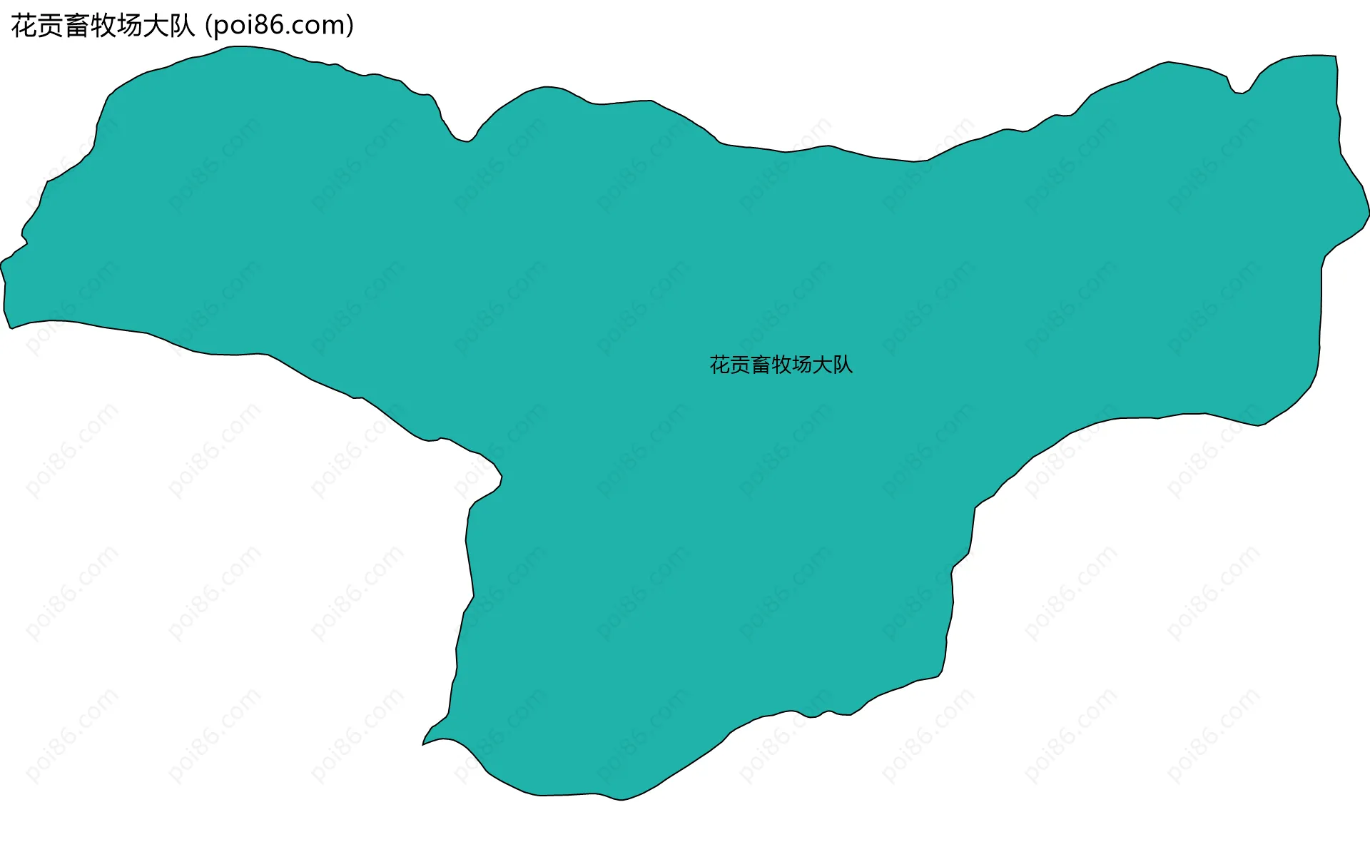 花贡畜牧场大队边界地图