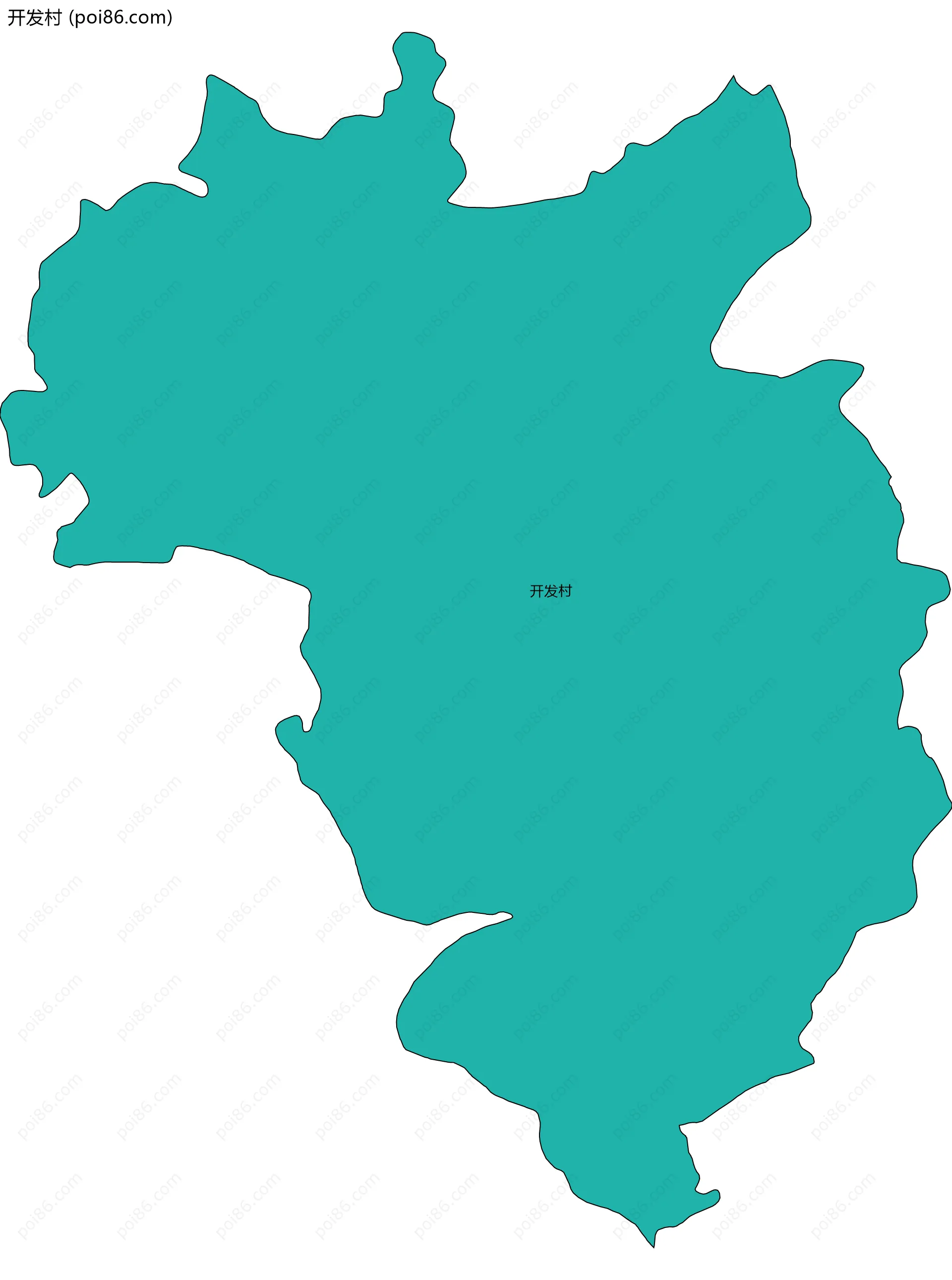 开发村边界地图