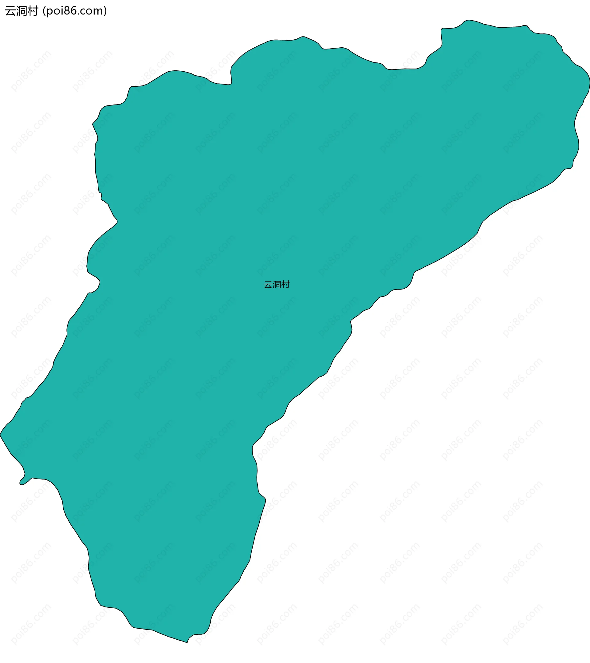 云洞村边界地图