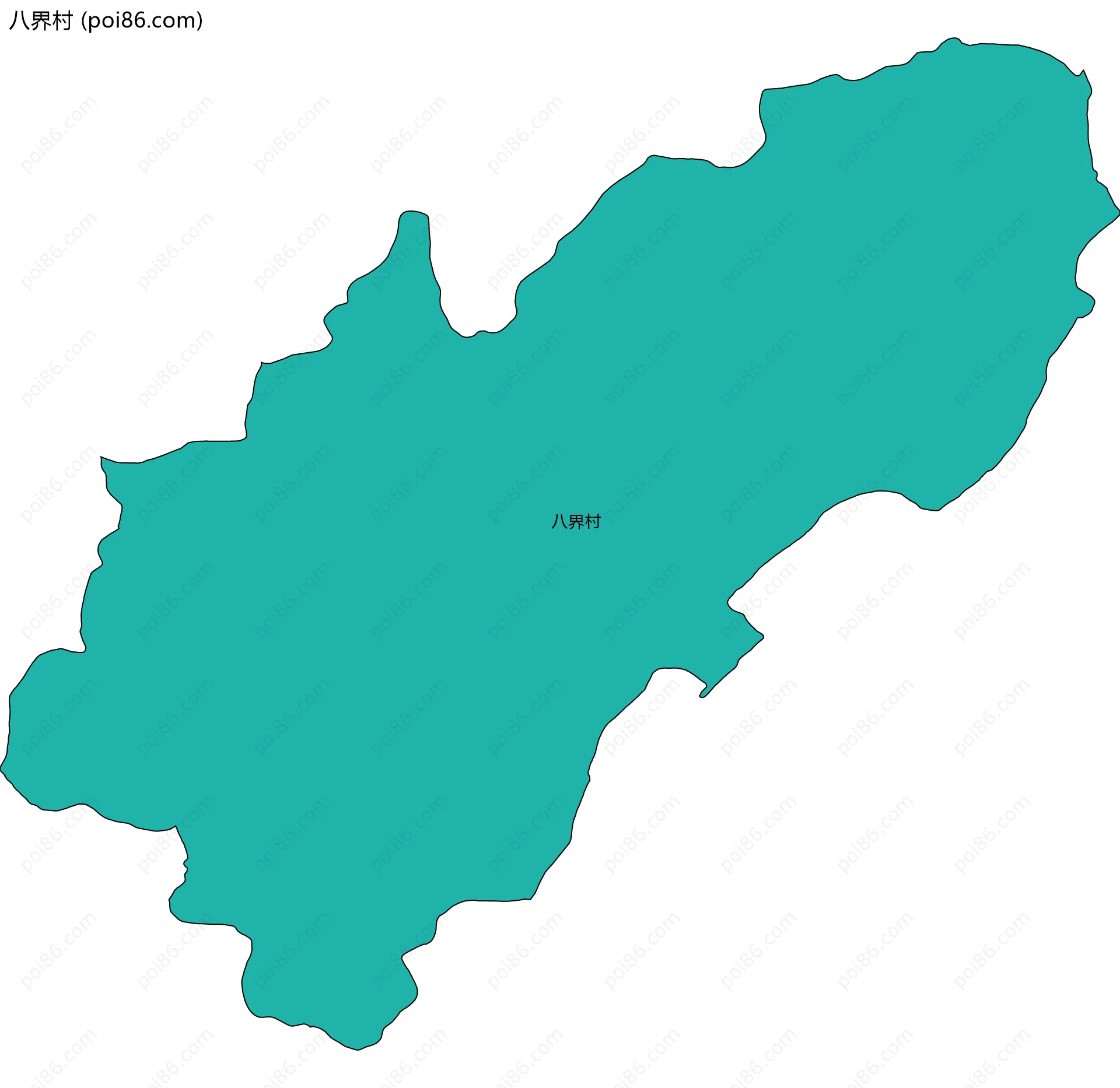 八界村边界地图
