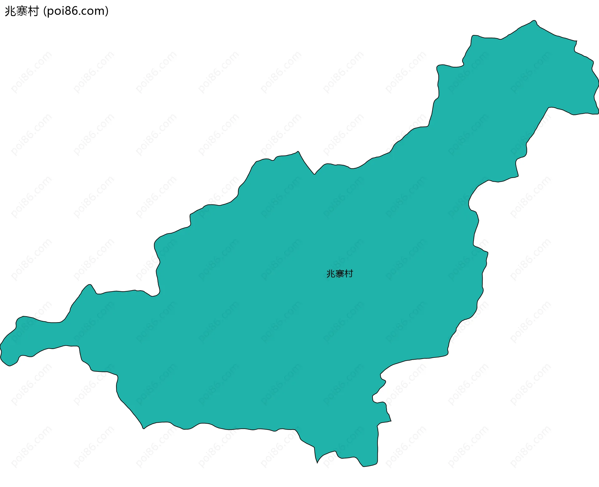 兆寨村边界地图