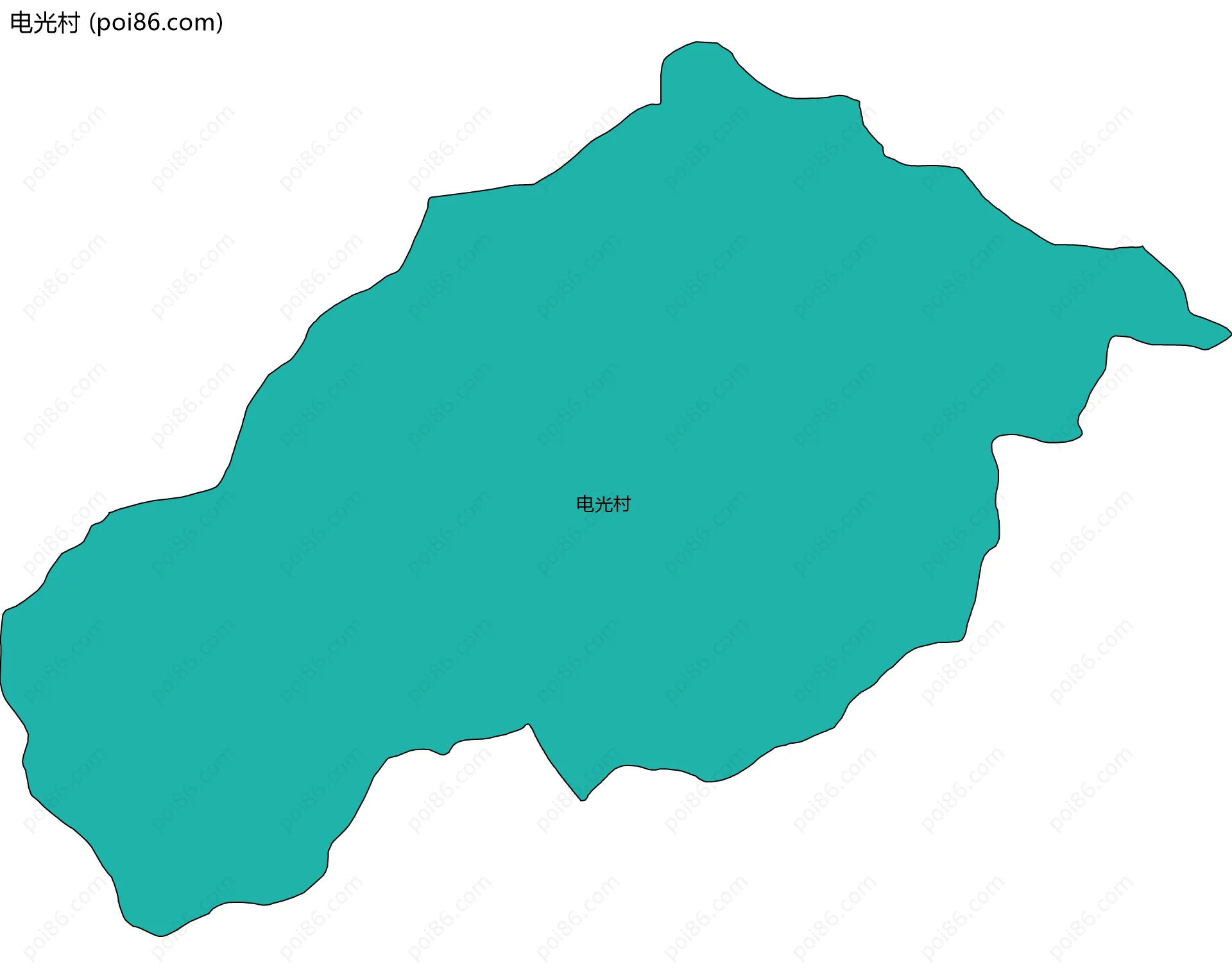电光村边界地图