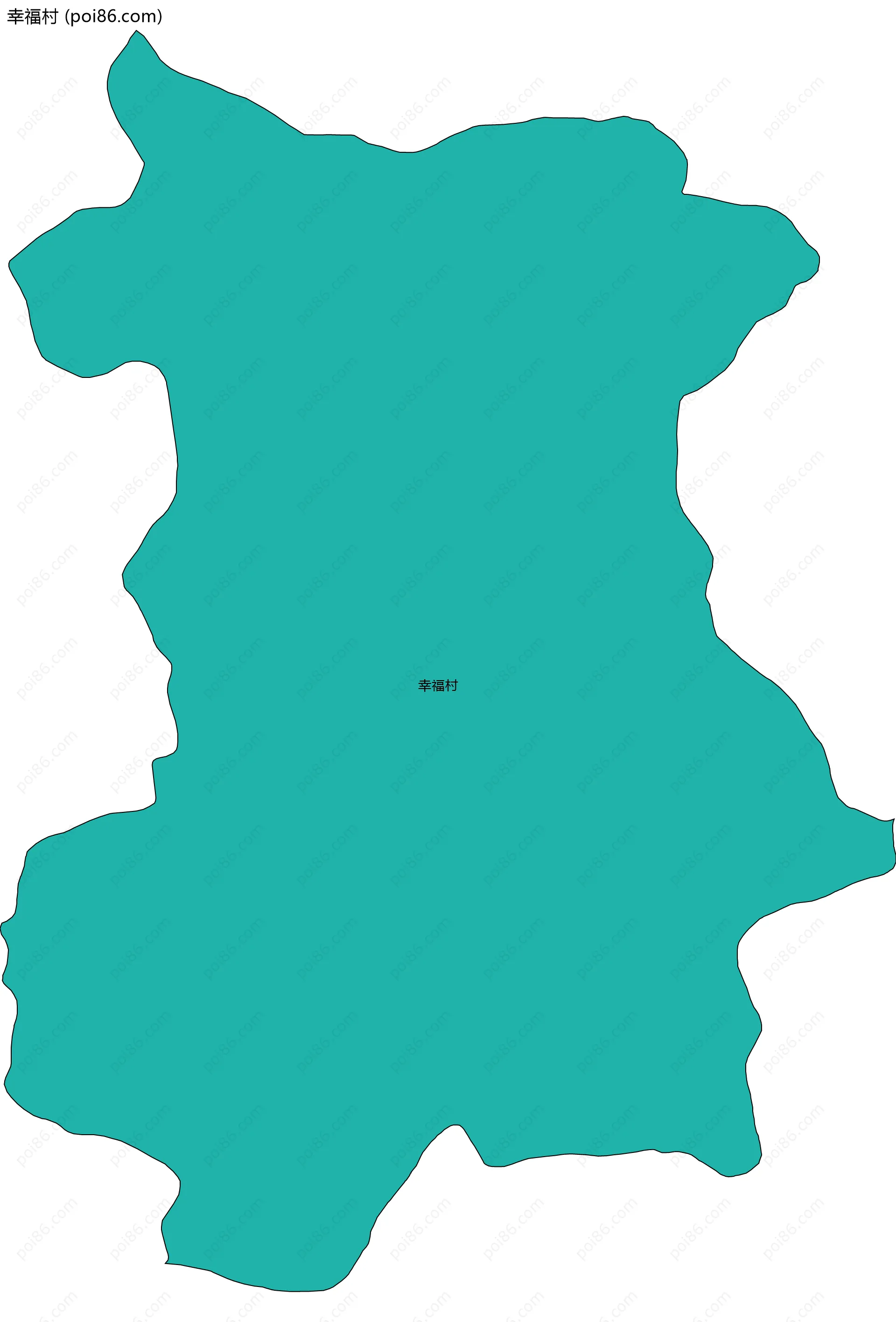 幸福村边界地图