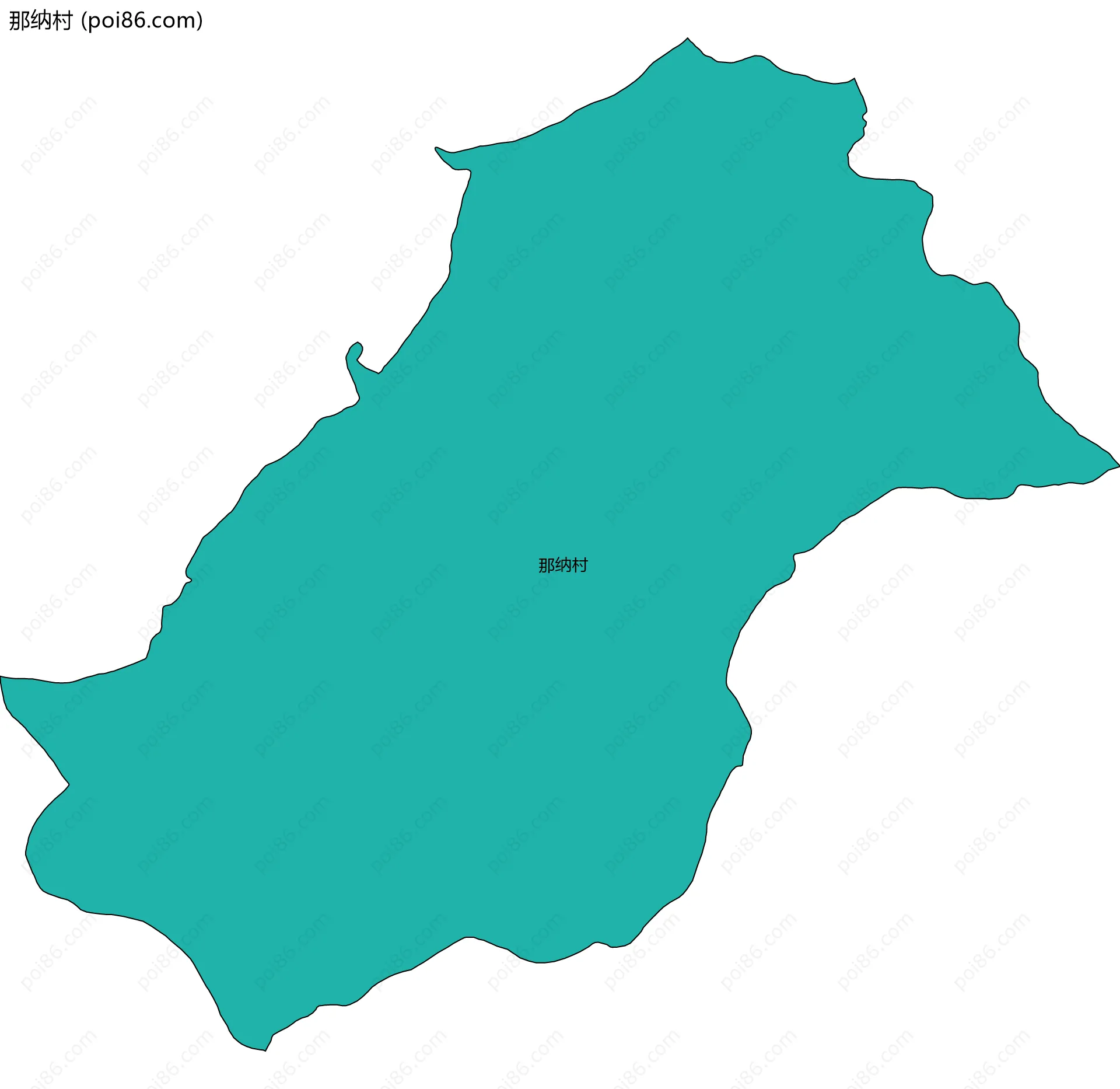 那纳村边界地图