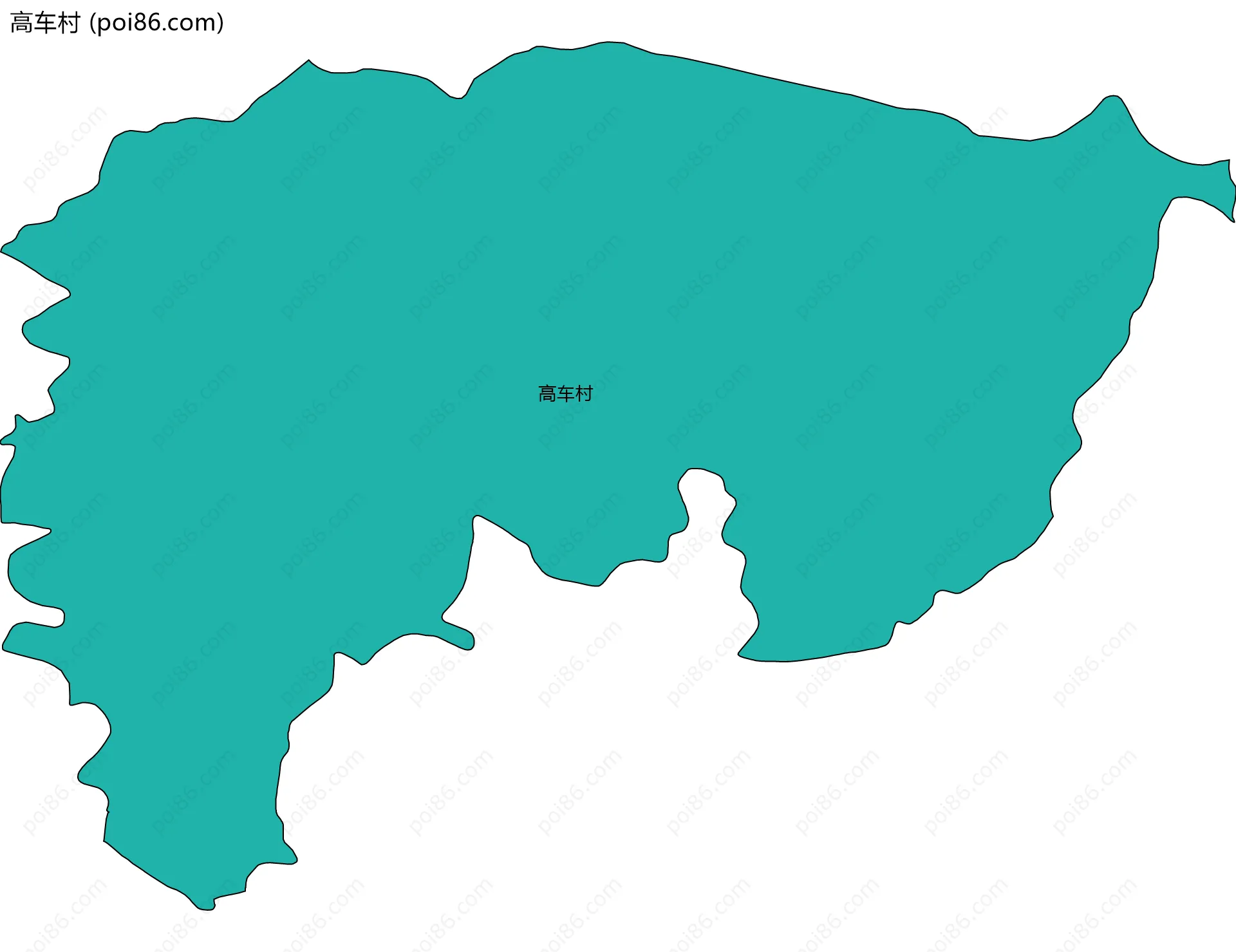 高车村边界地图