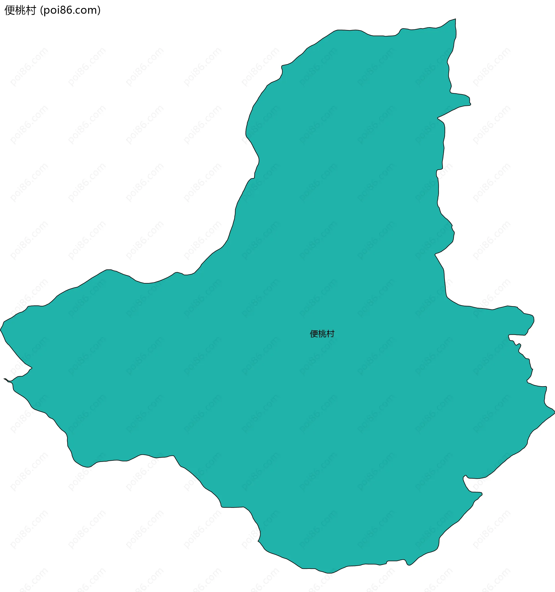 便桃村边界地图