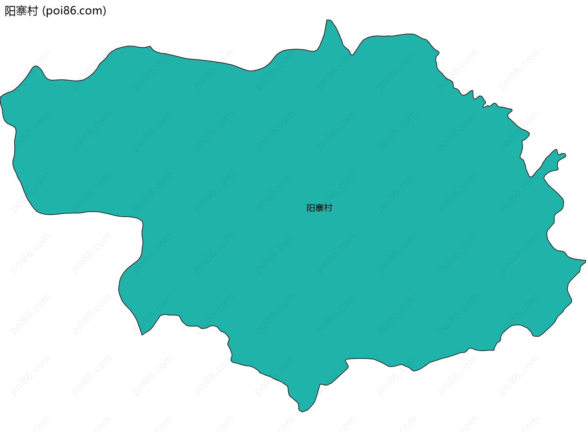 阳寨村边界地图