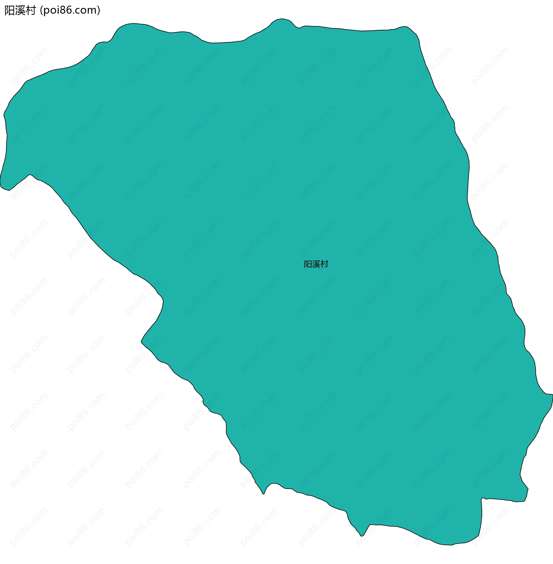 阳溪村边界地图