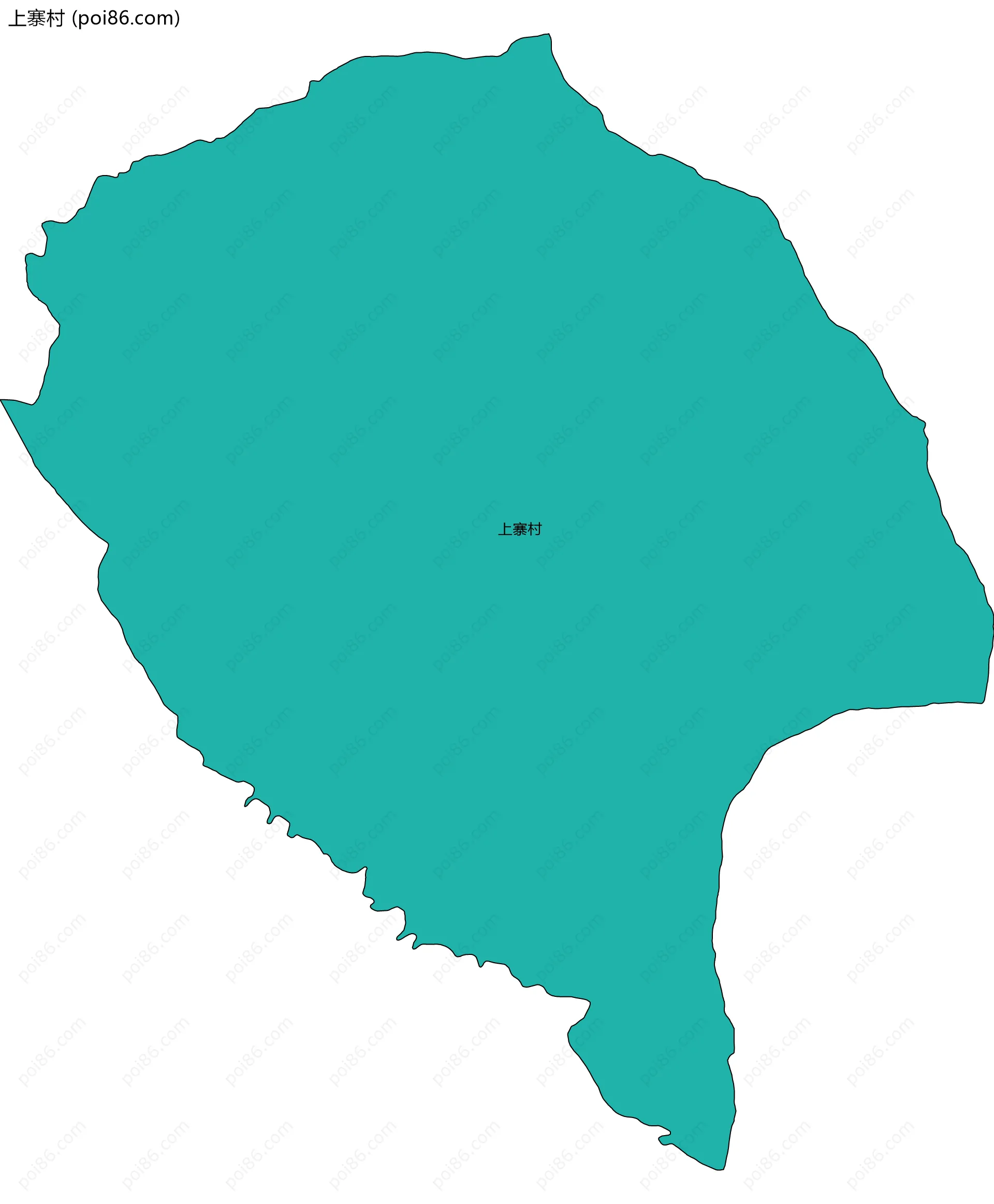 上寨村边界地图