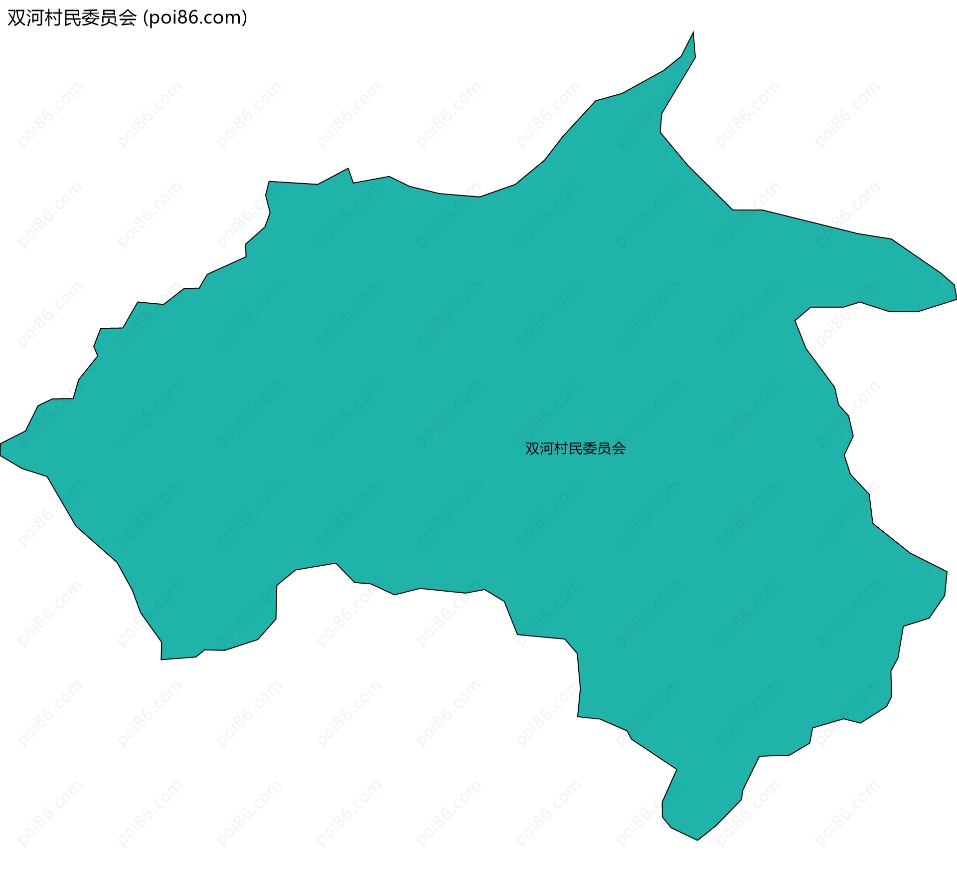 双河村民委员会边界地图