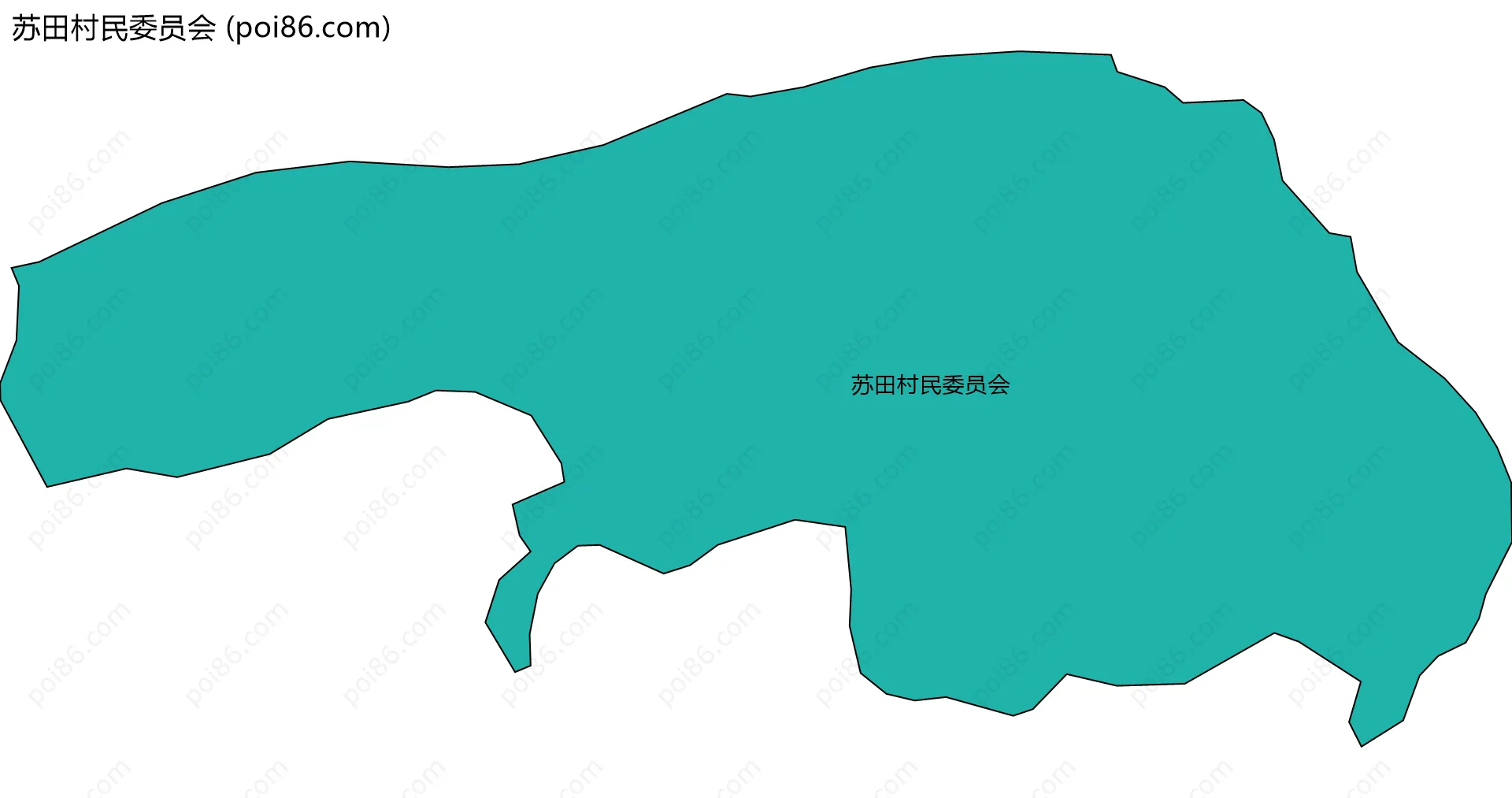 苏田村民委员会边界地图