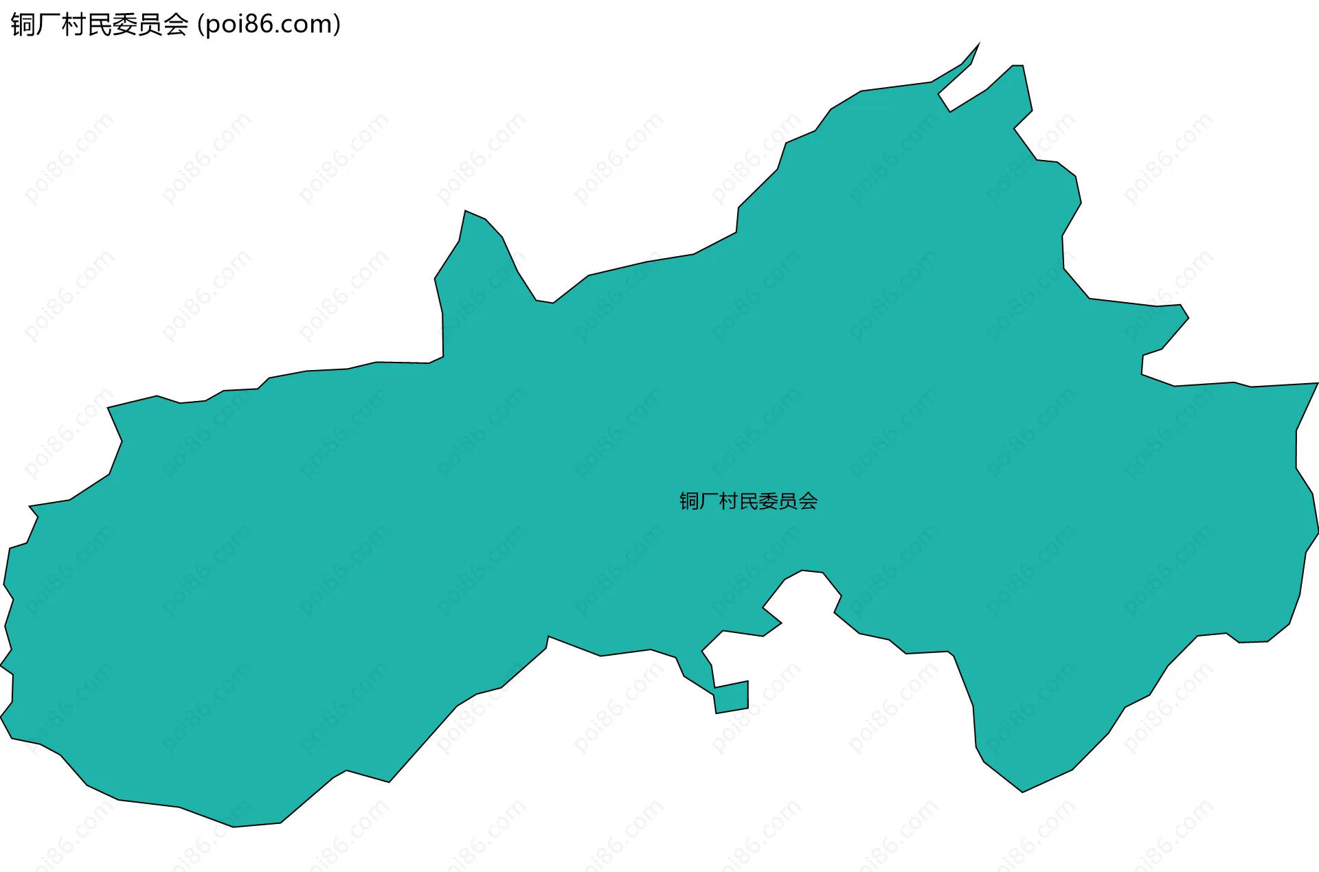 铜厂村民委员会边界地图