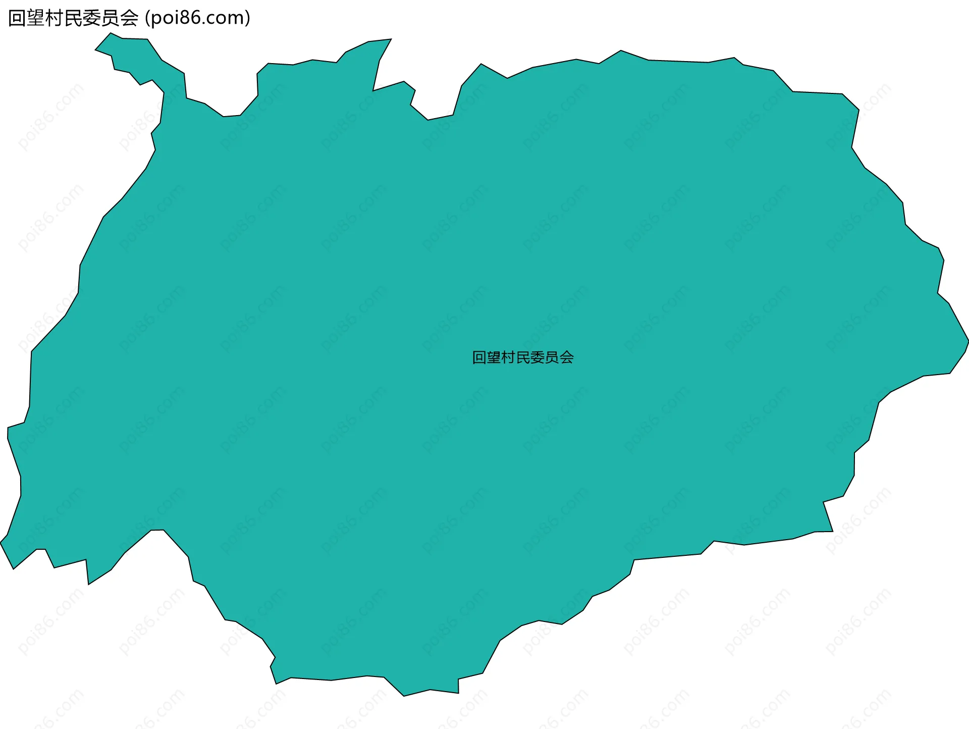 回望村民委员会边界地图