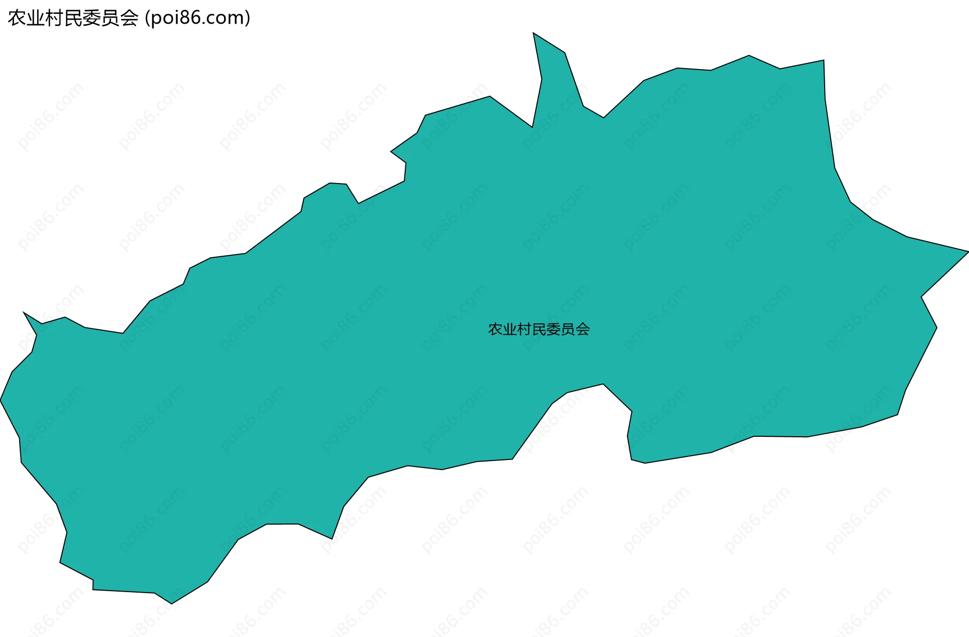 农业村民委员会边界地图