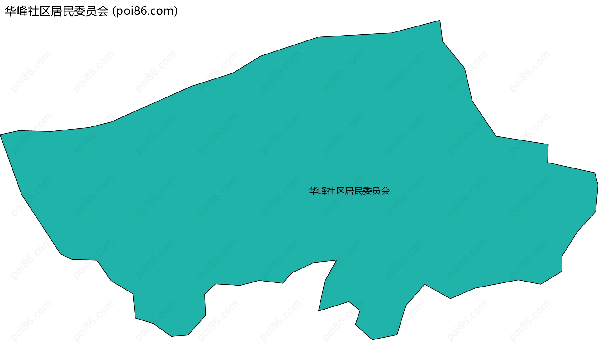 华峰社区居民委员会边界地图