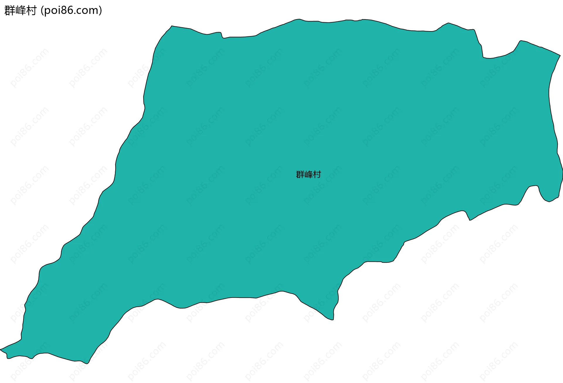 群峰村边界地图