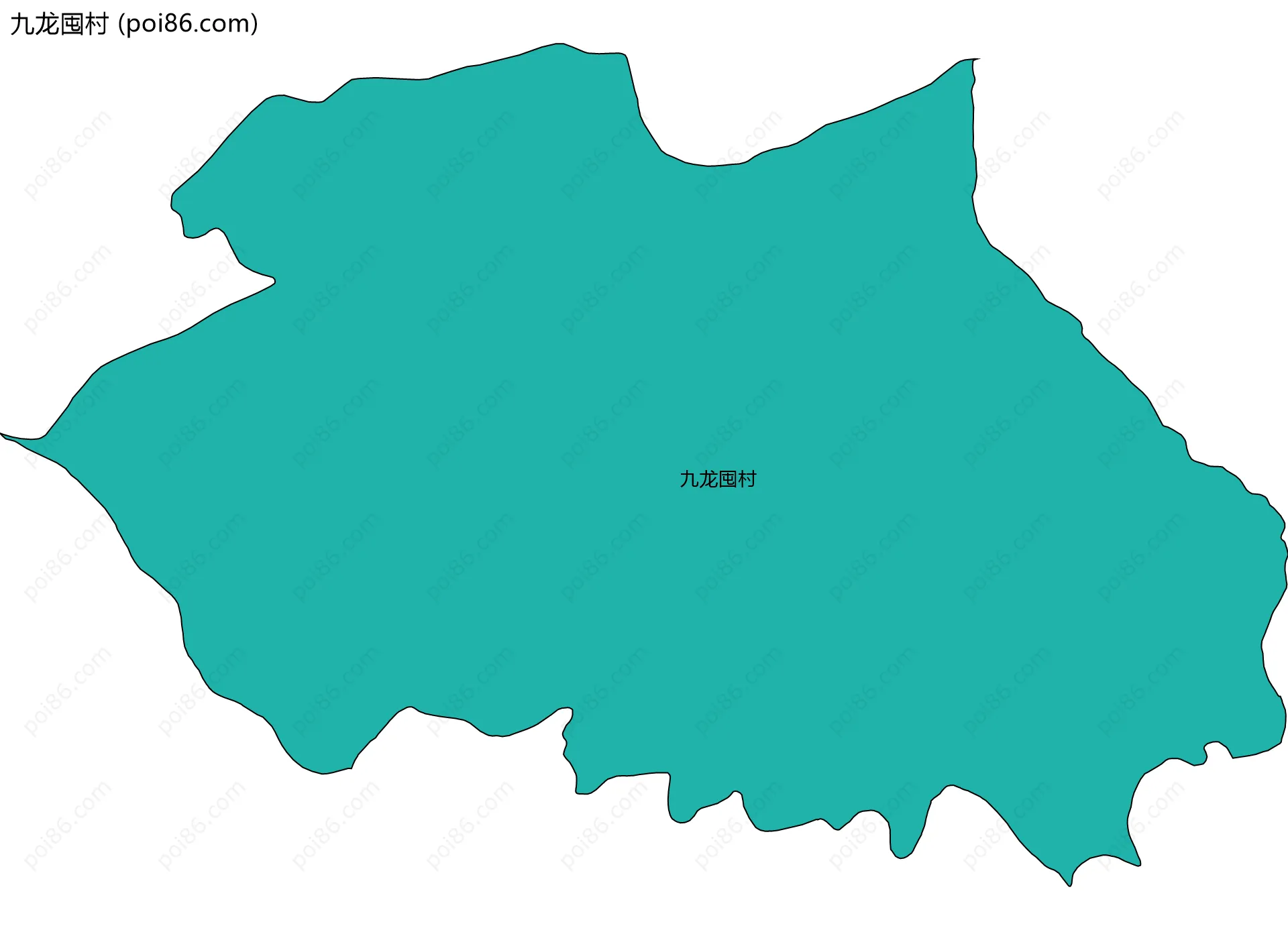 九龙囤村边界地图
