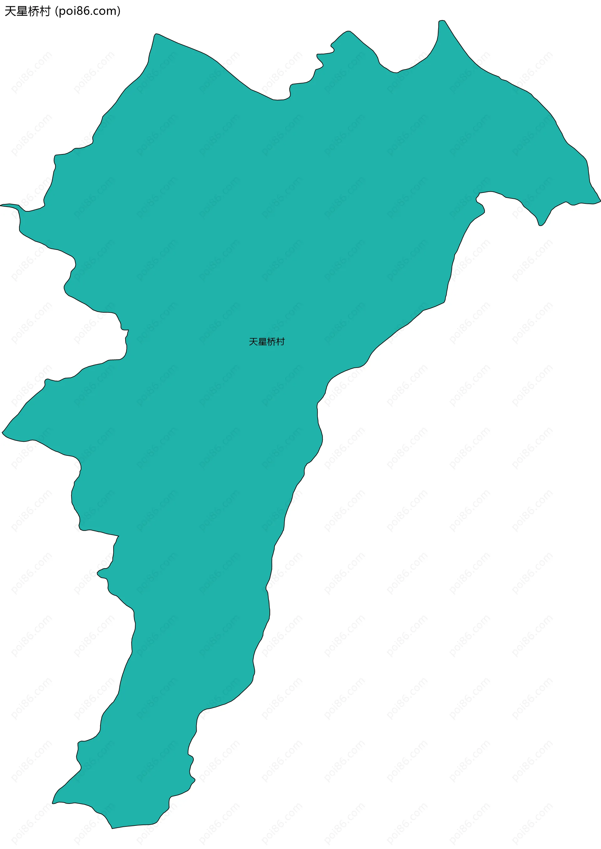 天星桥村边界地图