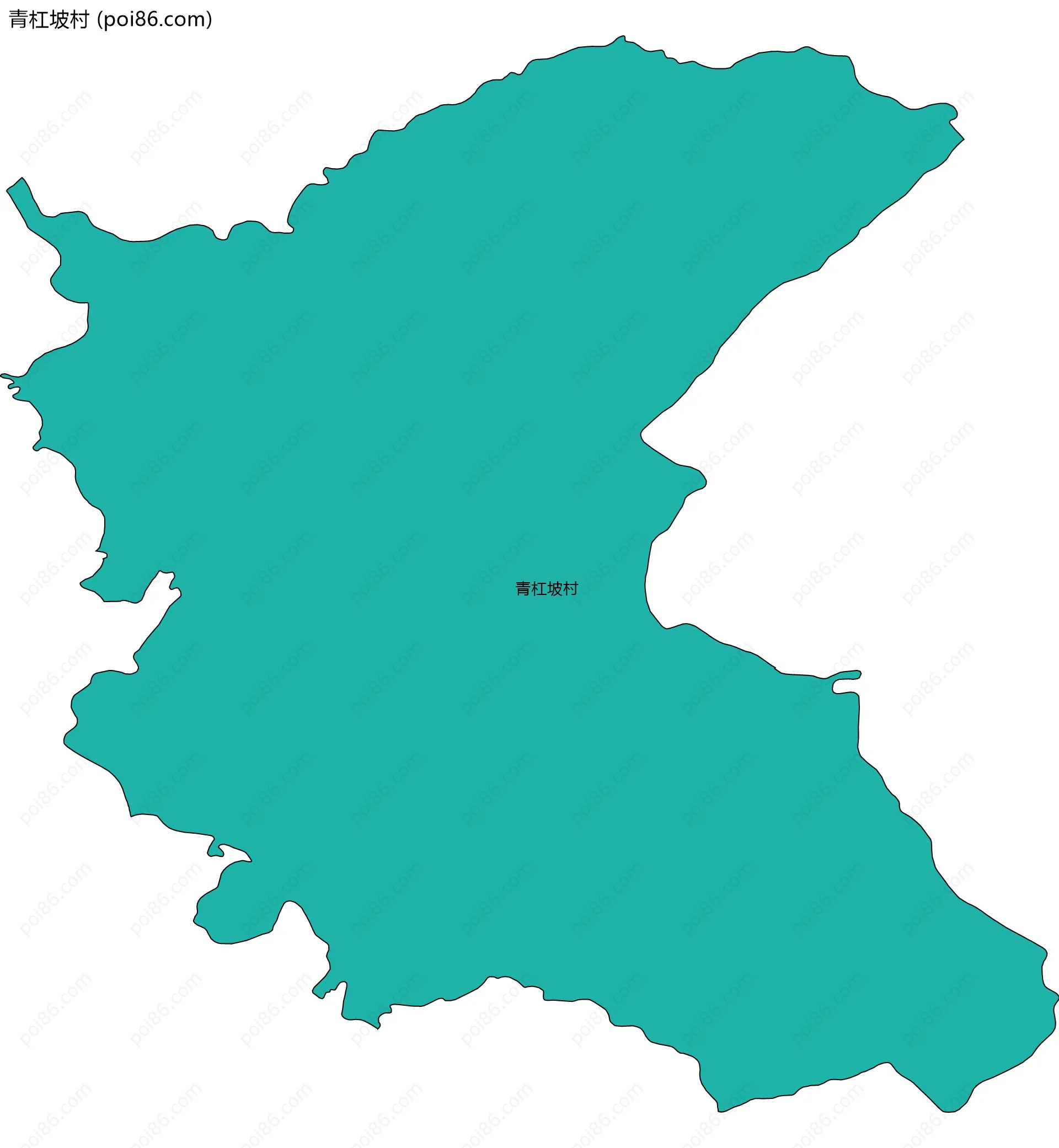 青杠坡村边界地图