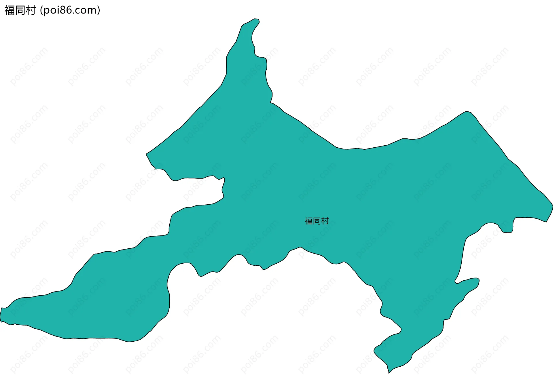 福同村边界地图