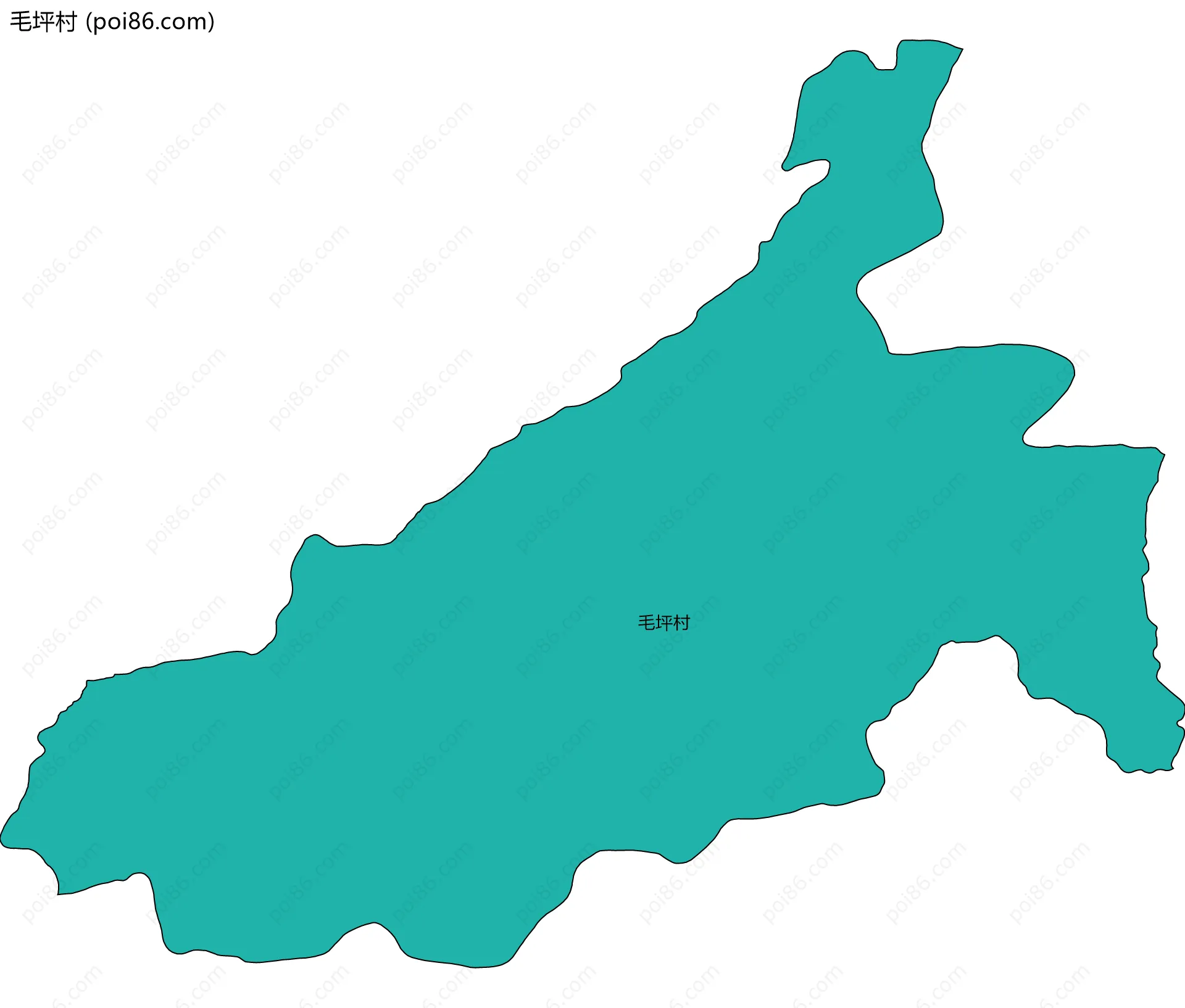 毛坪村边界地图