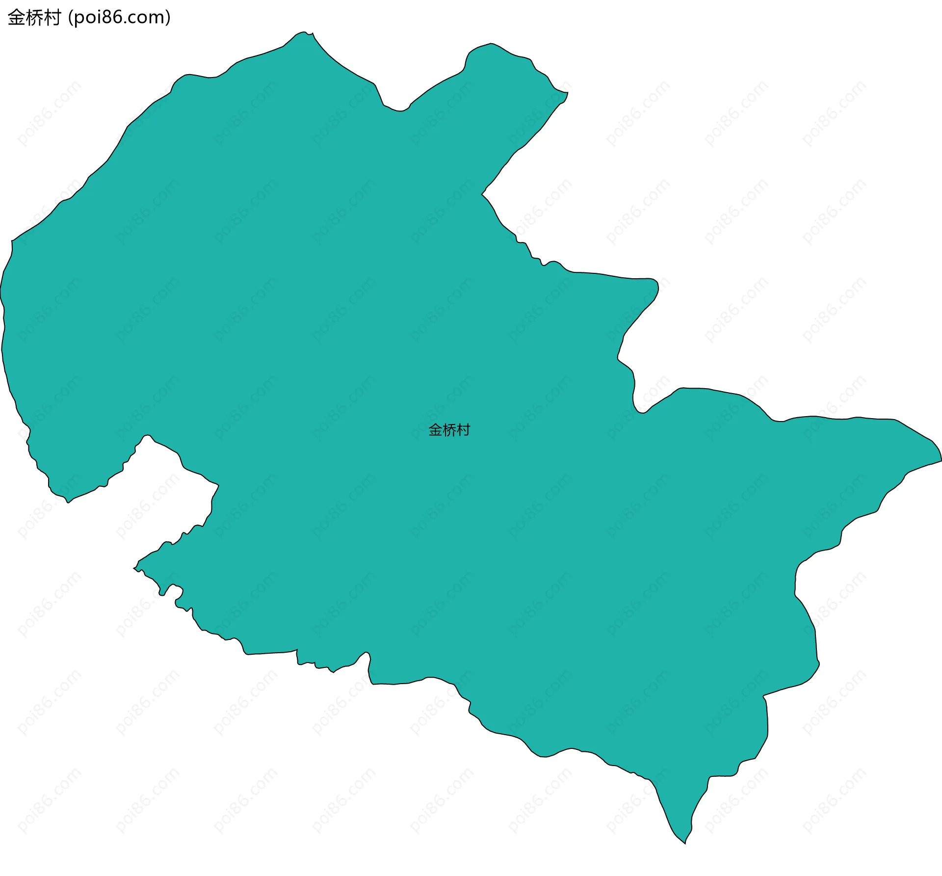 金桥村边界地图